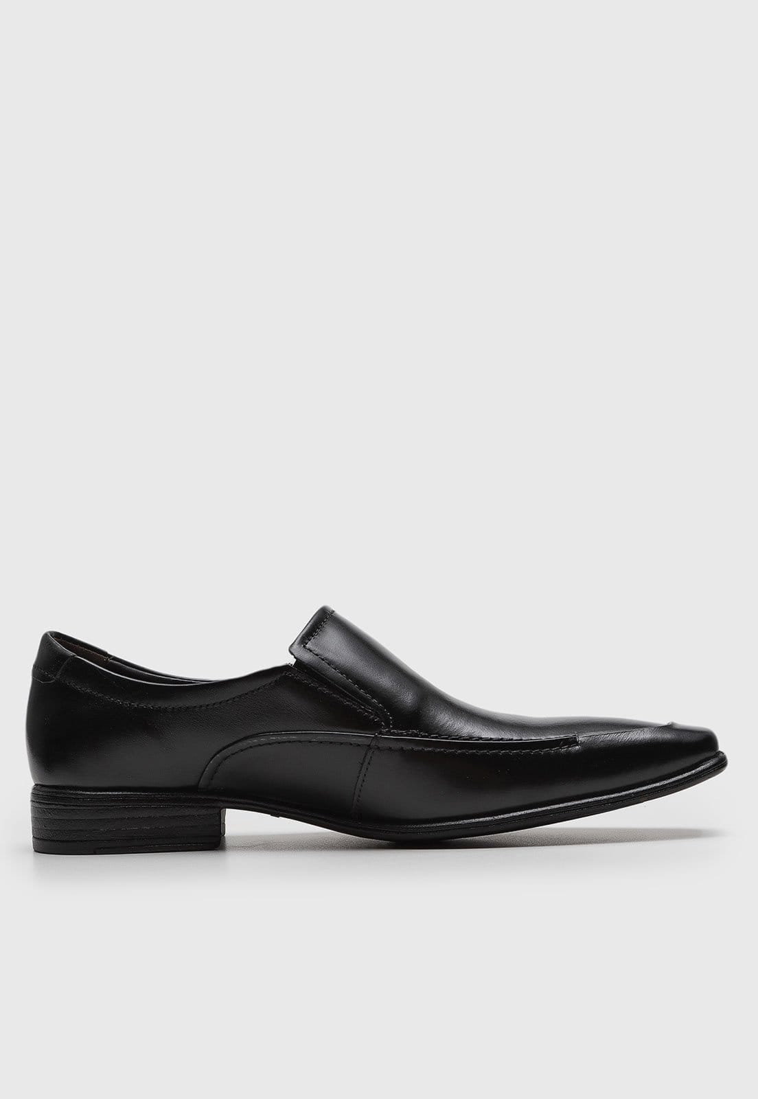 Vista 2 Sapato Social Democrata Liso DEMOCRATA preto