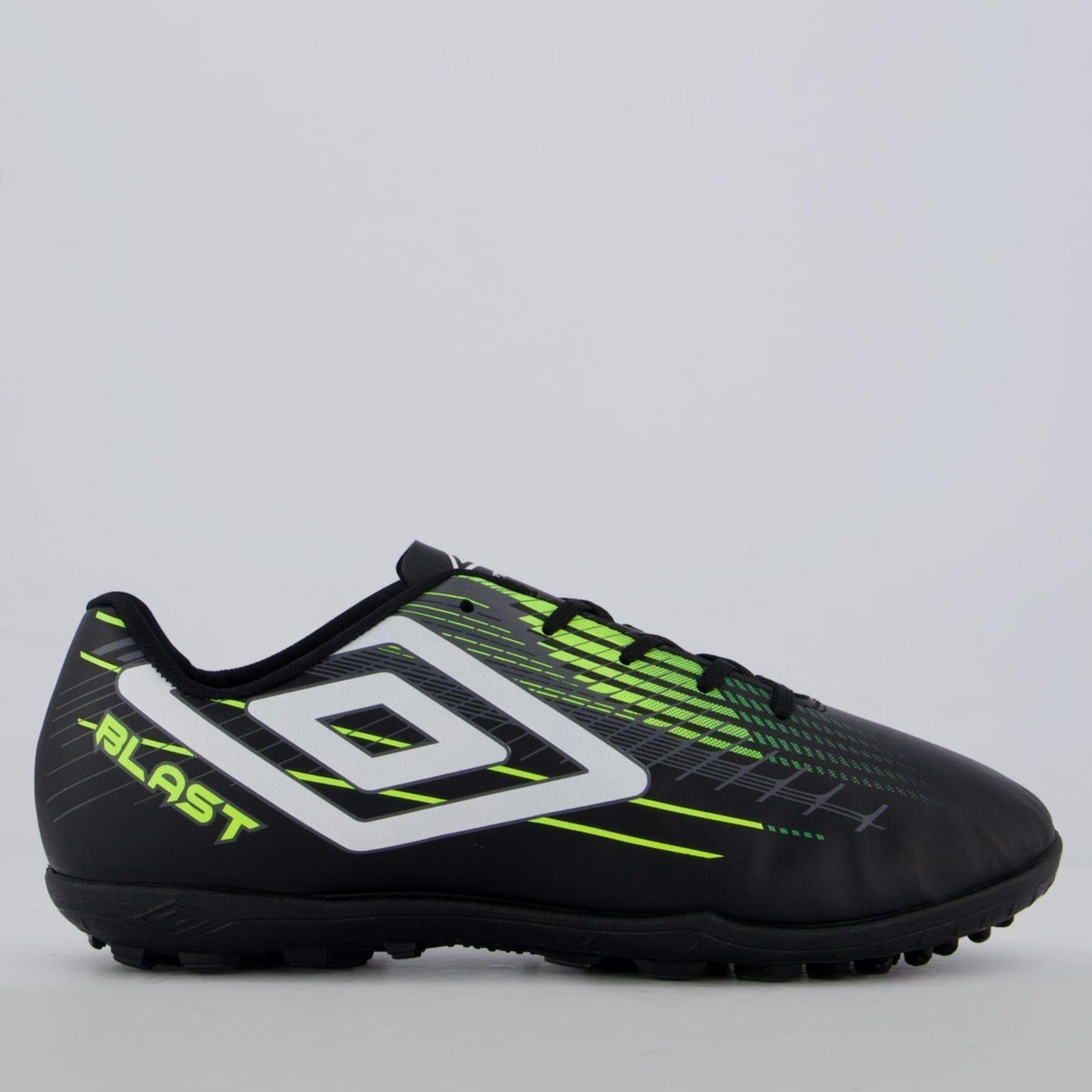 Chuteira Umbro Blast Society Preta e Amarela