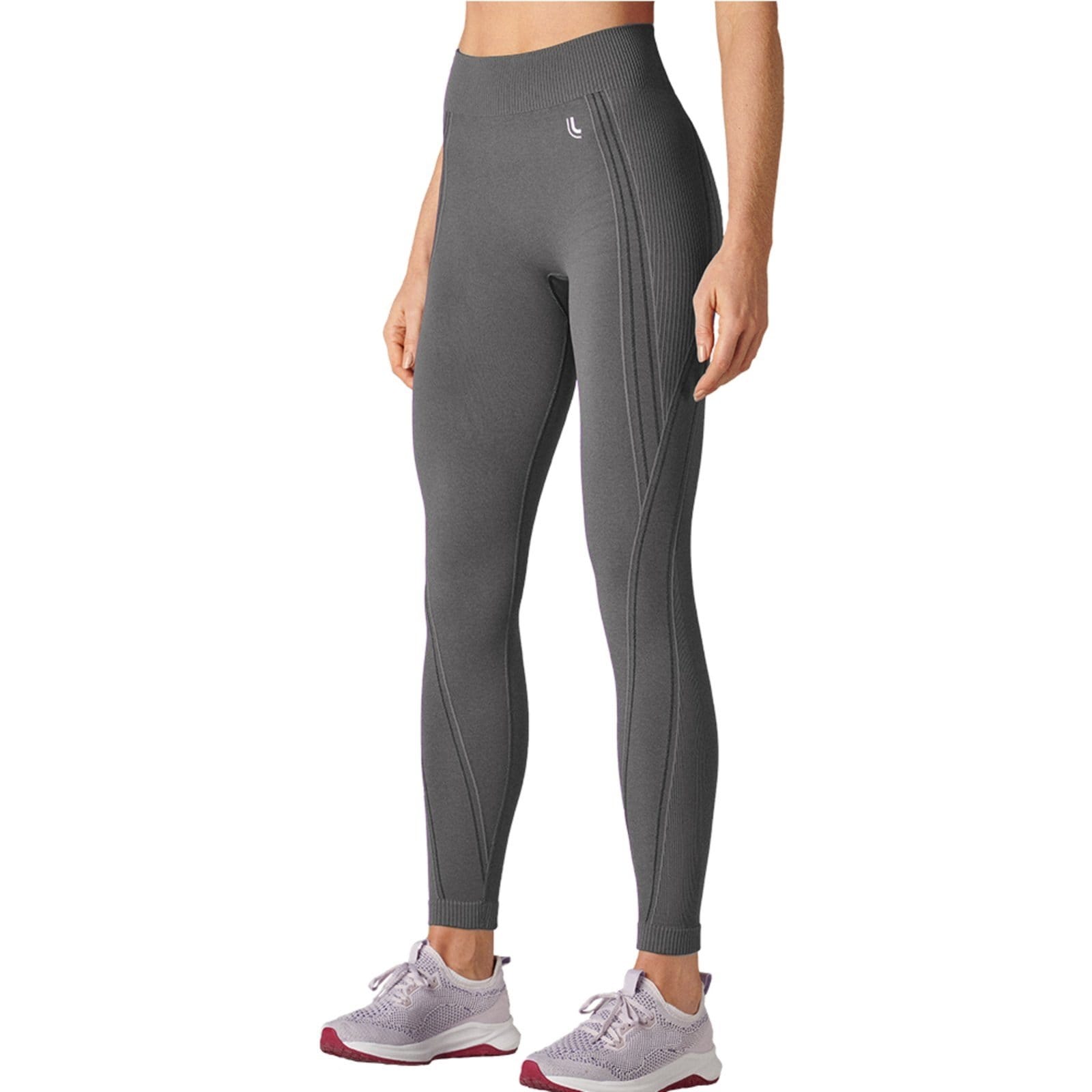 Vista principal Calça Lupo Fitness Legging Max ConfortFit 71053 GRAFITE Lupo cinza