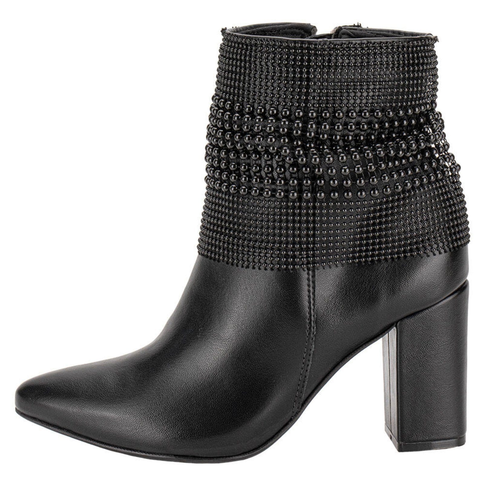 Vista 2 Bota Feminina Cano Baixo Via Marte 021006 A5831006 VIA MARTE preto