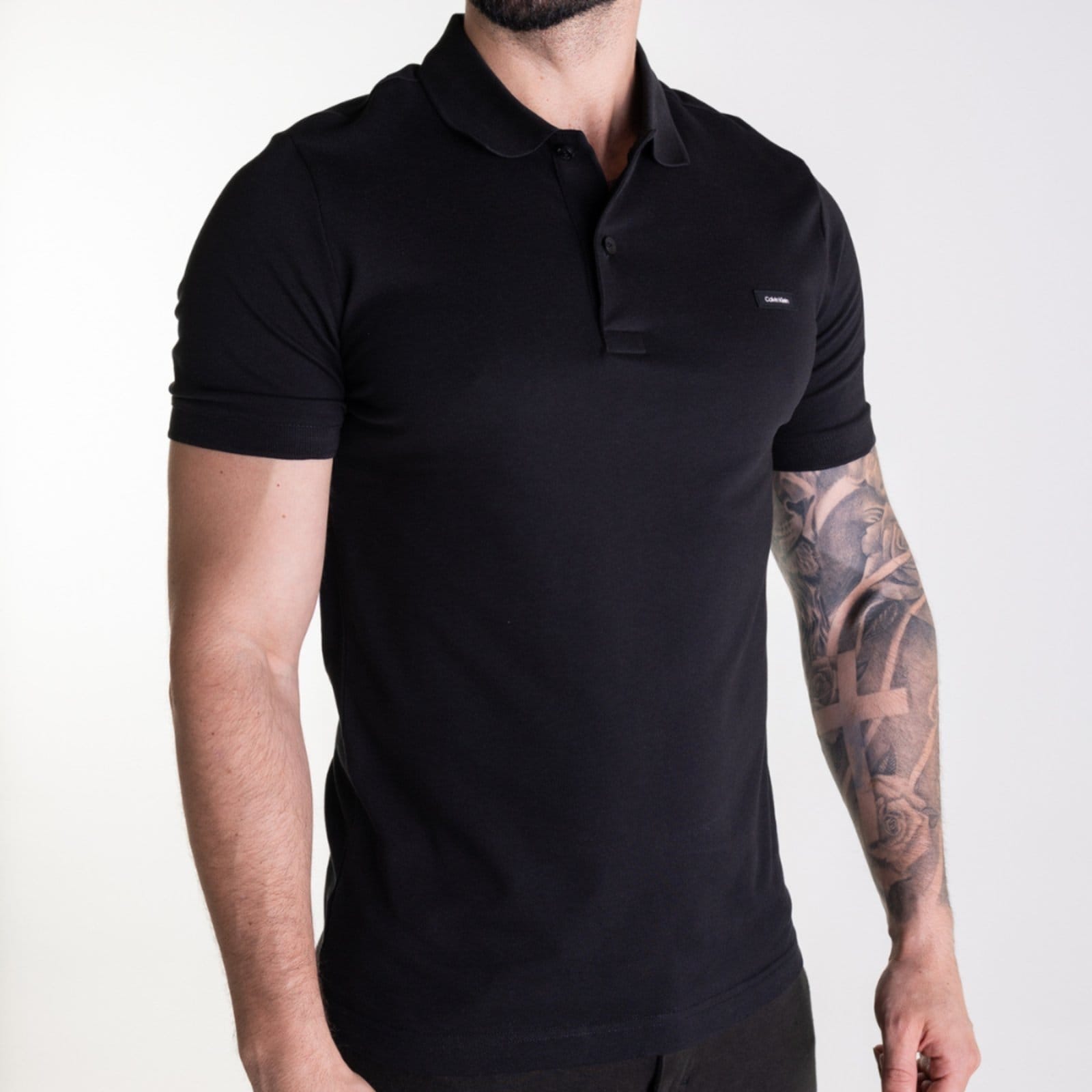 Vista 2 Camisa Polo Calvin Klein Preta Calvin Klein preto