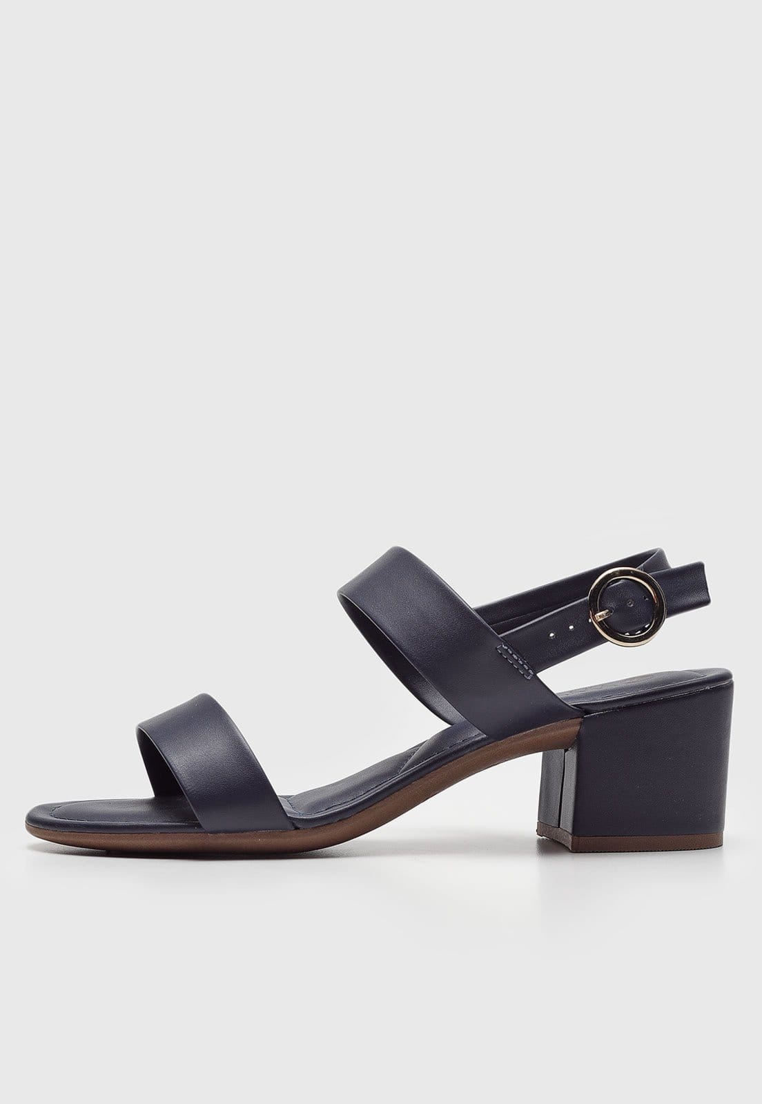 Sandália Via Uno Lisa Azul-Marinho