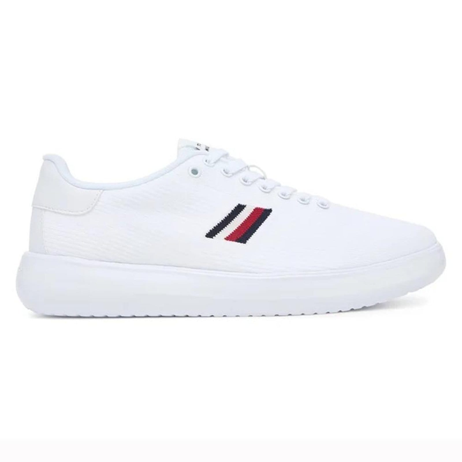 Tênis Tommy Hilfiger Modern Lightcup Knit Masculino White