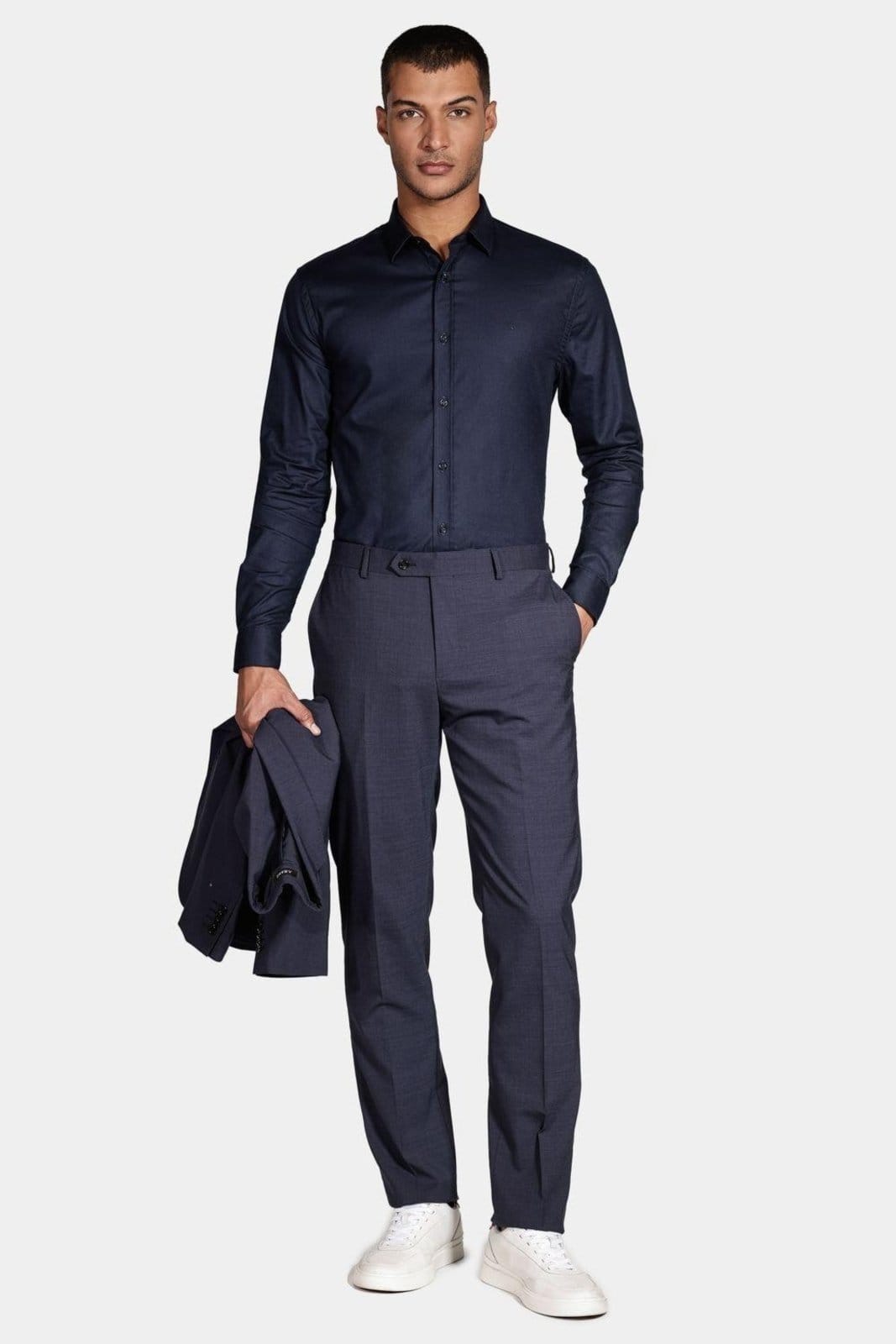 Vista 2 Camisa Aramis Manga Longa Slim Stretch Marinho Aramis azul marinho