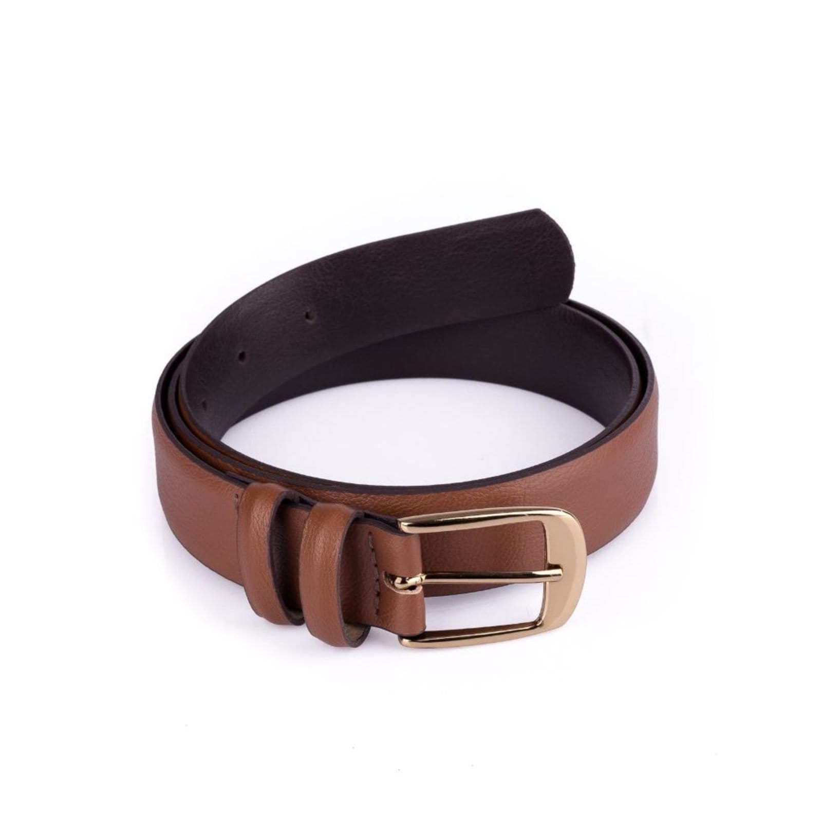 Vista 2 Cinto Feminino Largo De Couro Thalia Andrea Vinci marrom