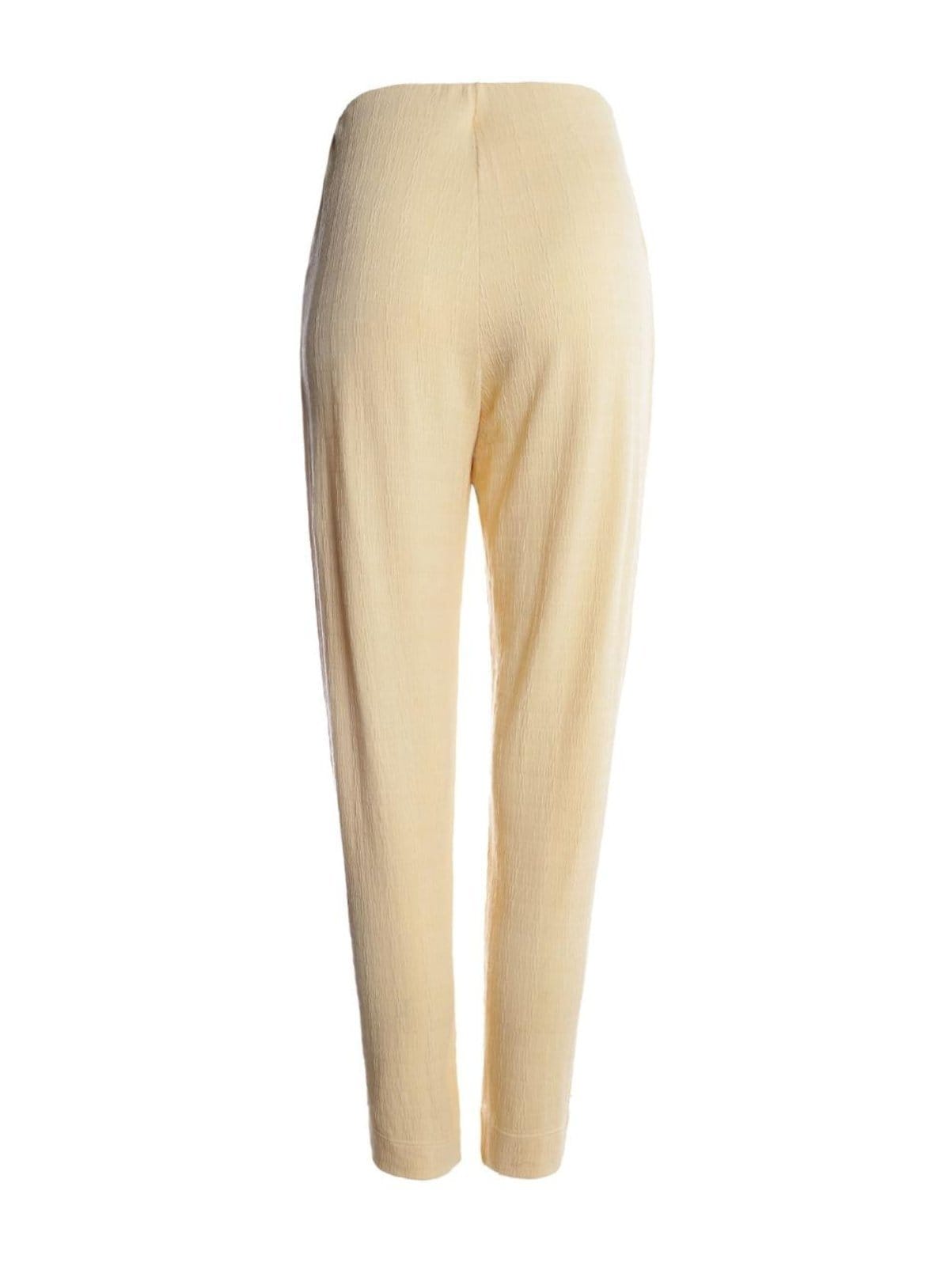 Vista 2 Calça Cropped Detalhe Corrente Feminina AREIA Autentique amarelo