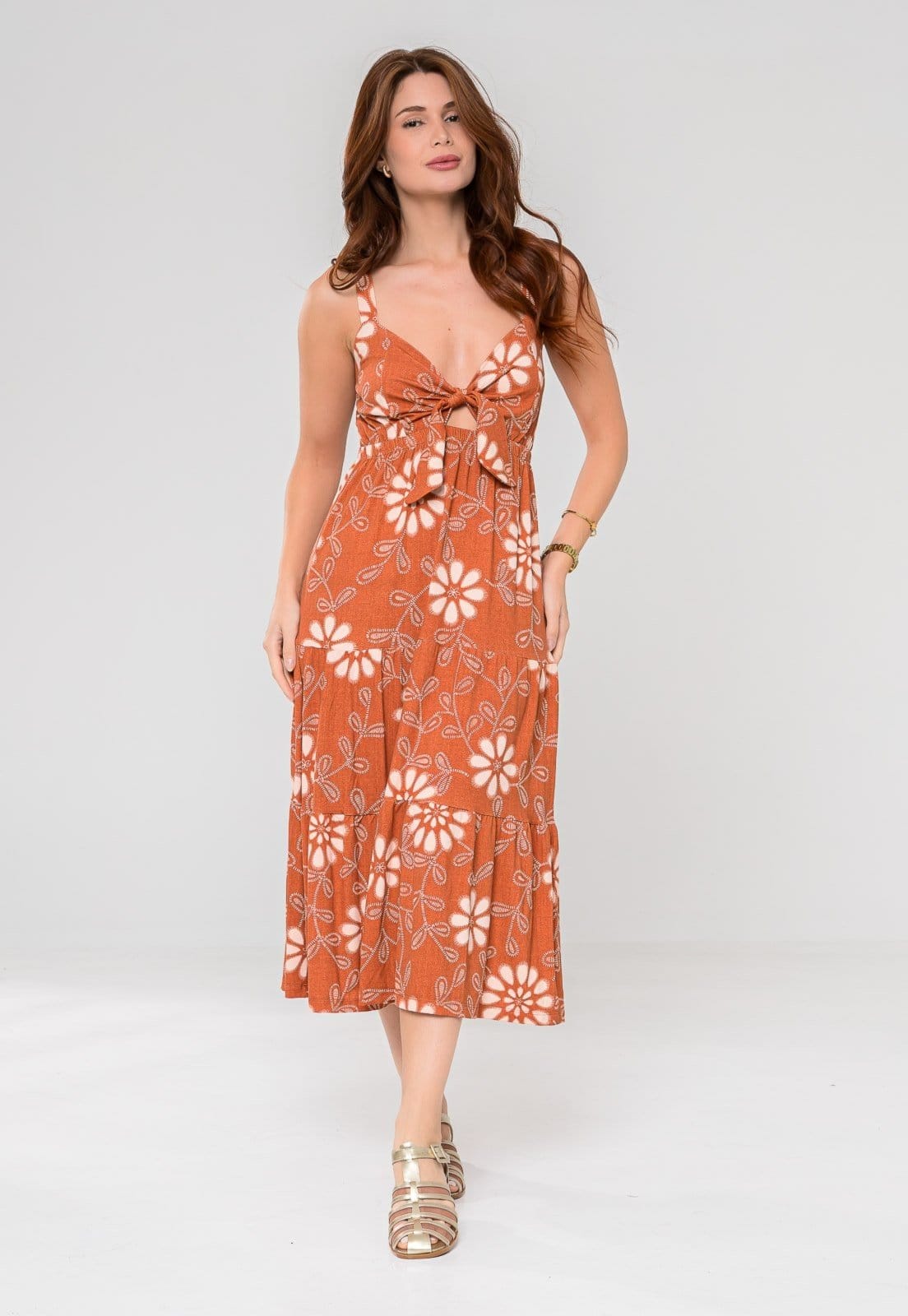 Vestido Aura Ikat Floral