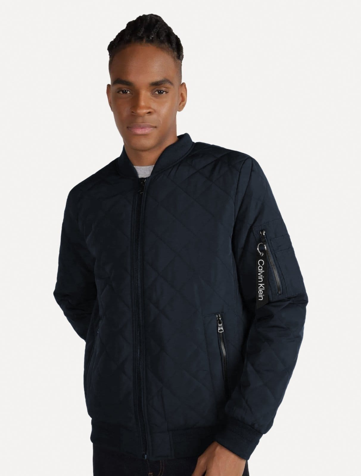 Jaqueta Calvin Klein Jeans Bomber CK Zip