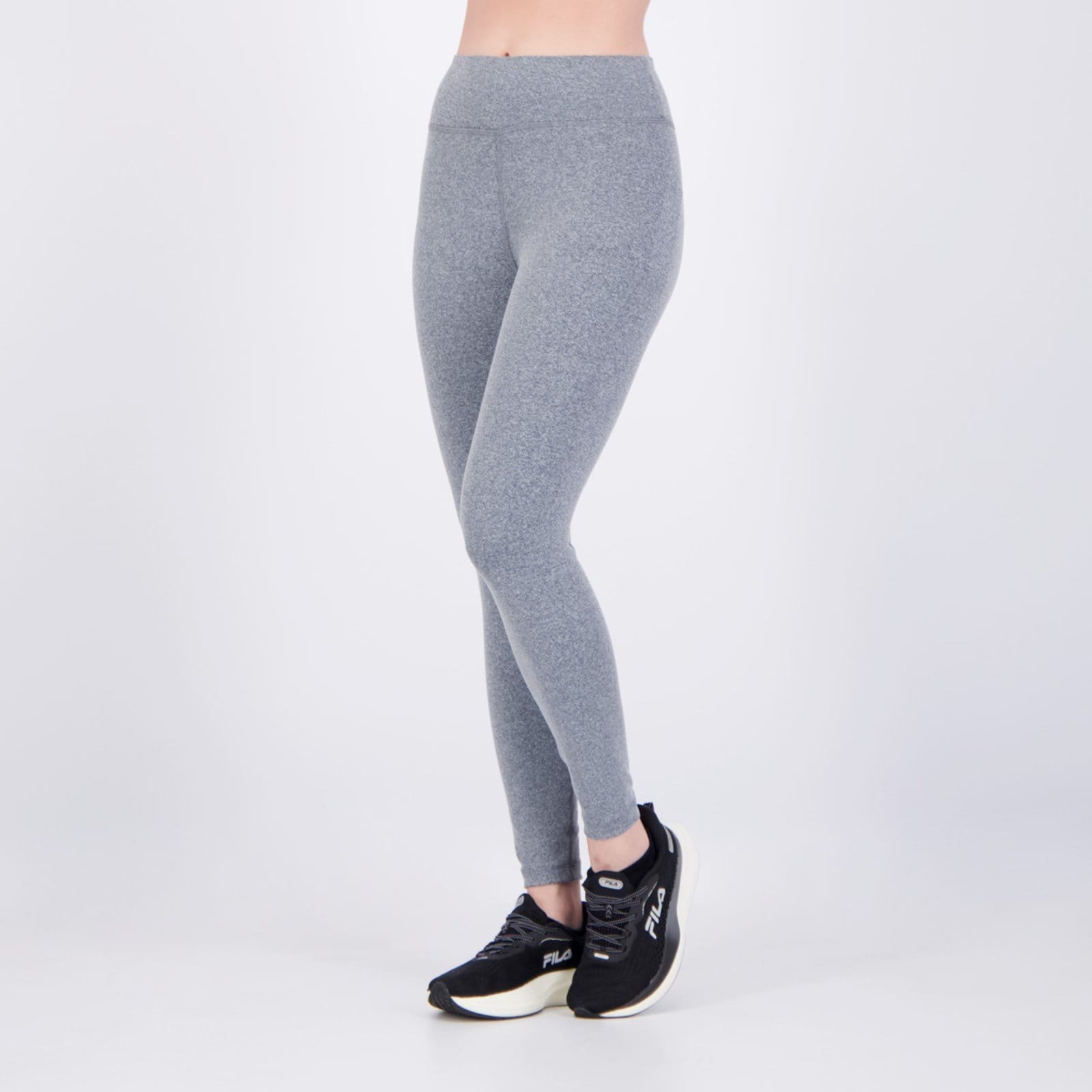 Vista principal Calça Legging Fila Flat Life II Feminina Mescla Fila cinza