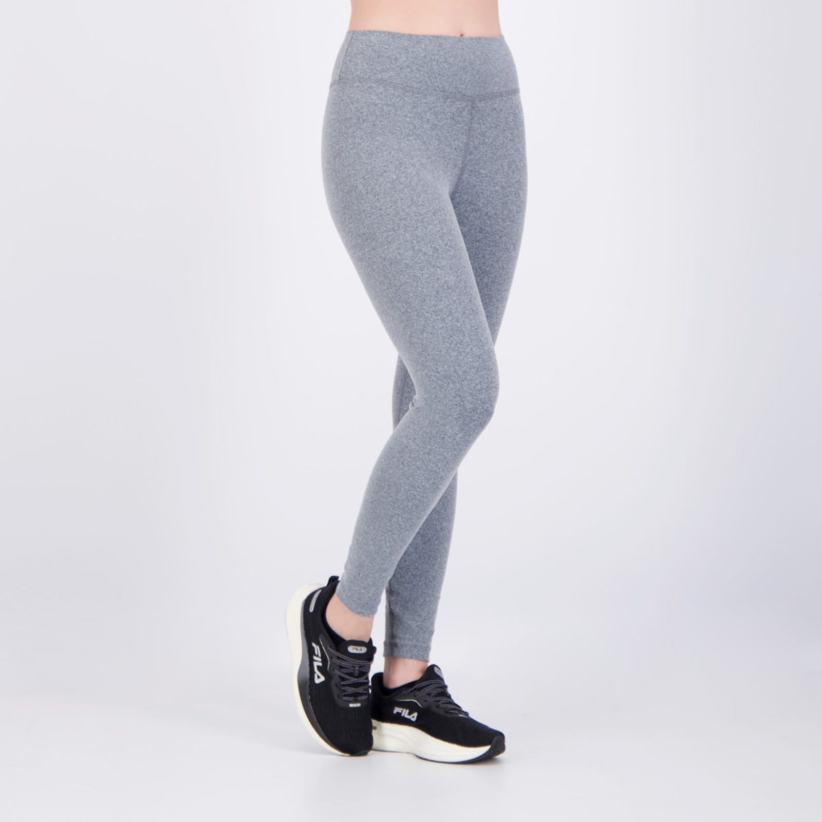Vista 2 Calça Legging Fila Flat Life II Feminina Mescla Fila cinza