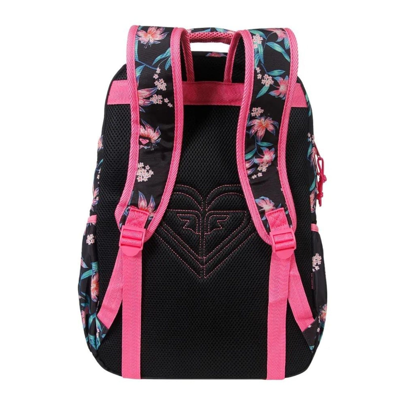 Vista 2 Mochila Esportiva Roxy Preto c/ Rosa Roxy preto rosa