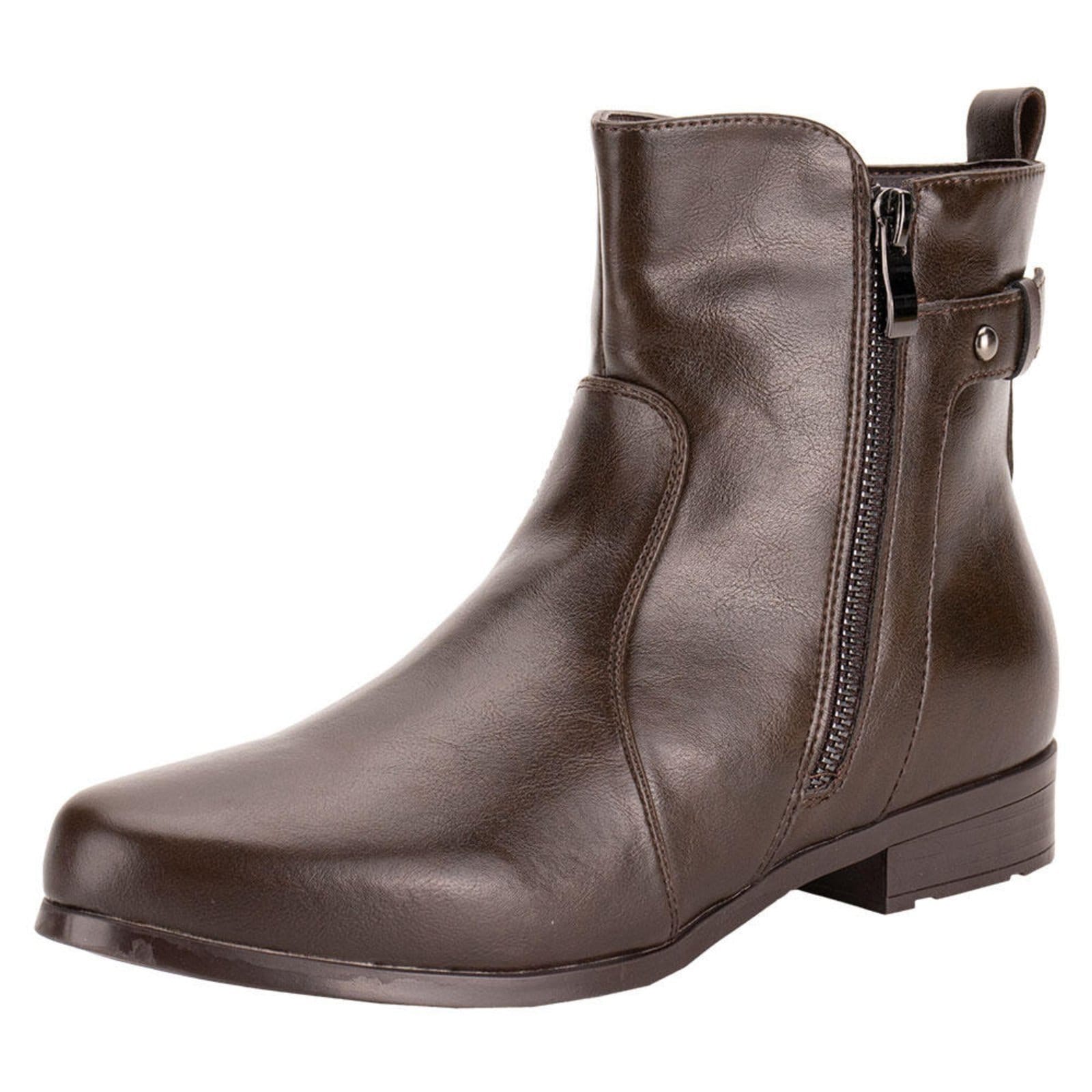 Vista principal Bota Feminina Cano Baixo Mooncity 72325 0742325 Mooncity café