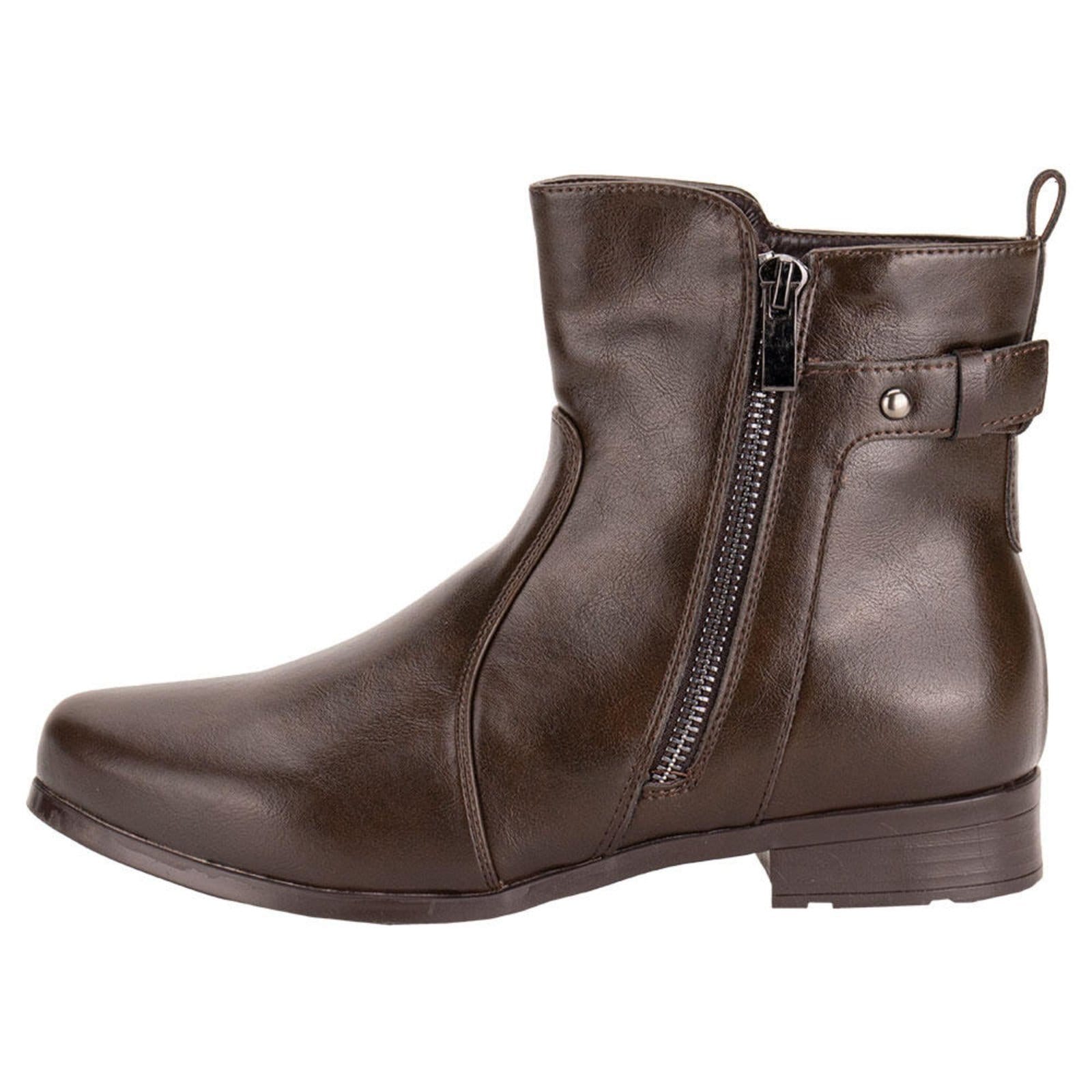 Vista 2 Bota Feminina Cano Baixo Mooncity 72325 0742325 Mooncity café