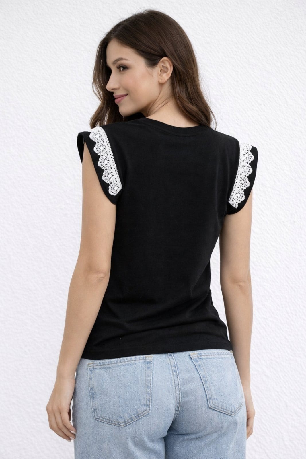 Vista 2 Regata D Bell Outlet Fashion Rendinha D BELL OUTLET FASHION preto