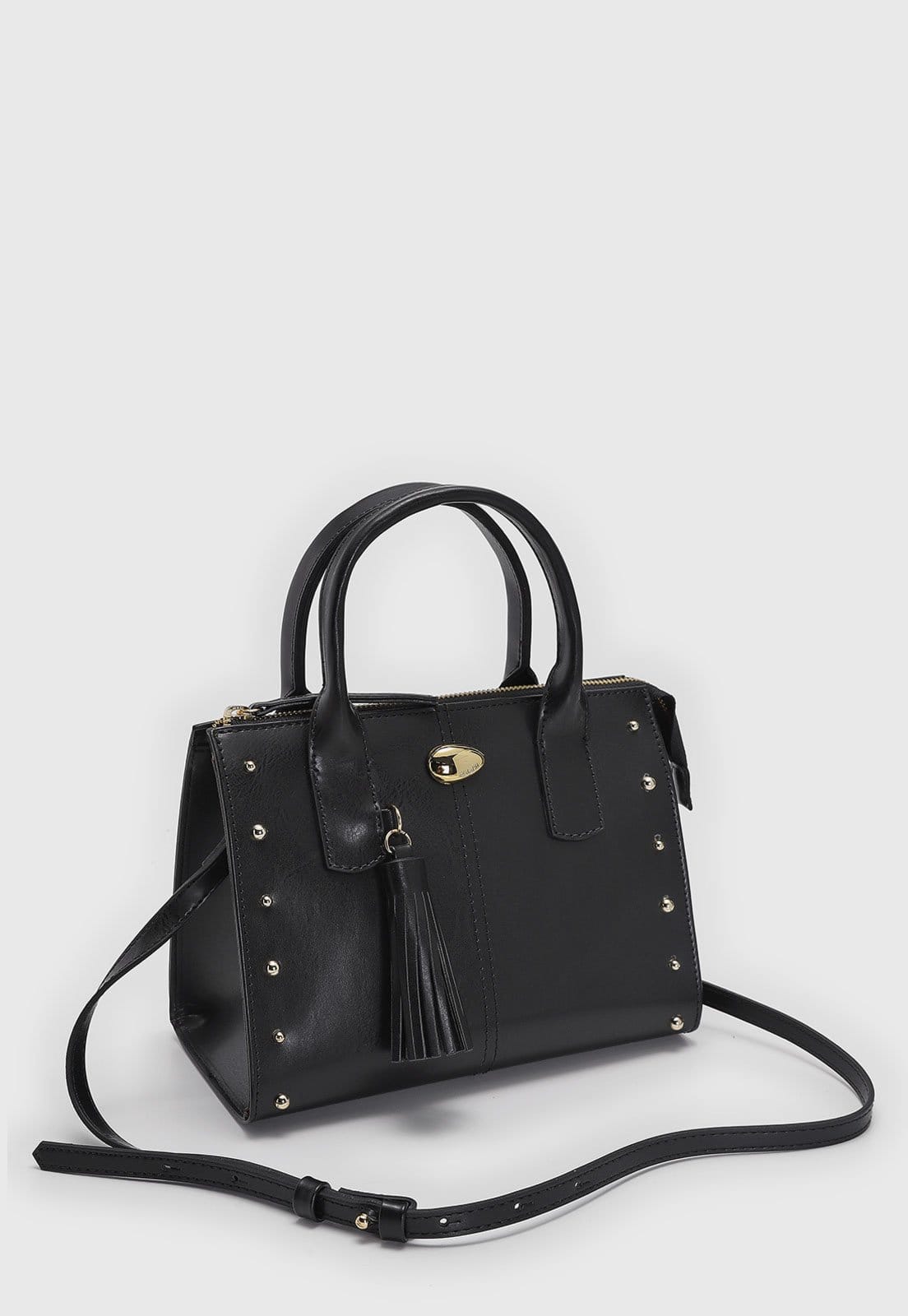 Vista 2 Bolsa Feminina Anacapri Alça de Mão Preta Anacapri preto