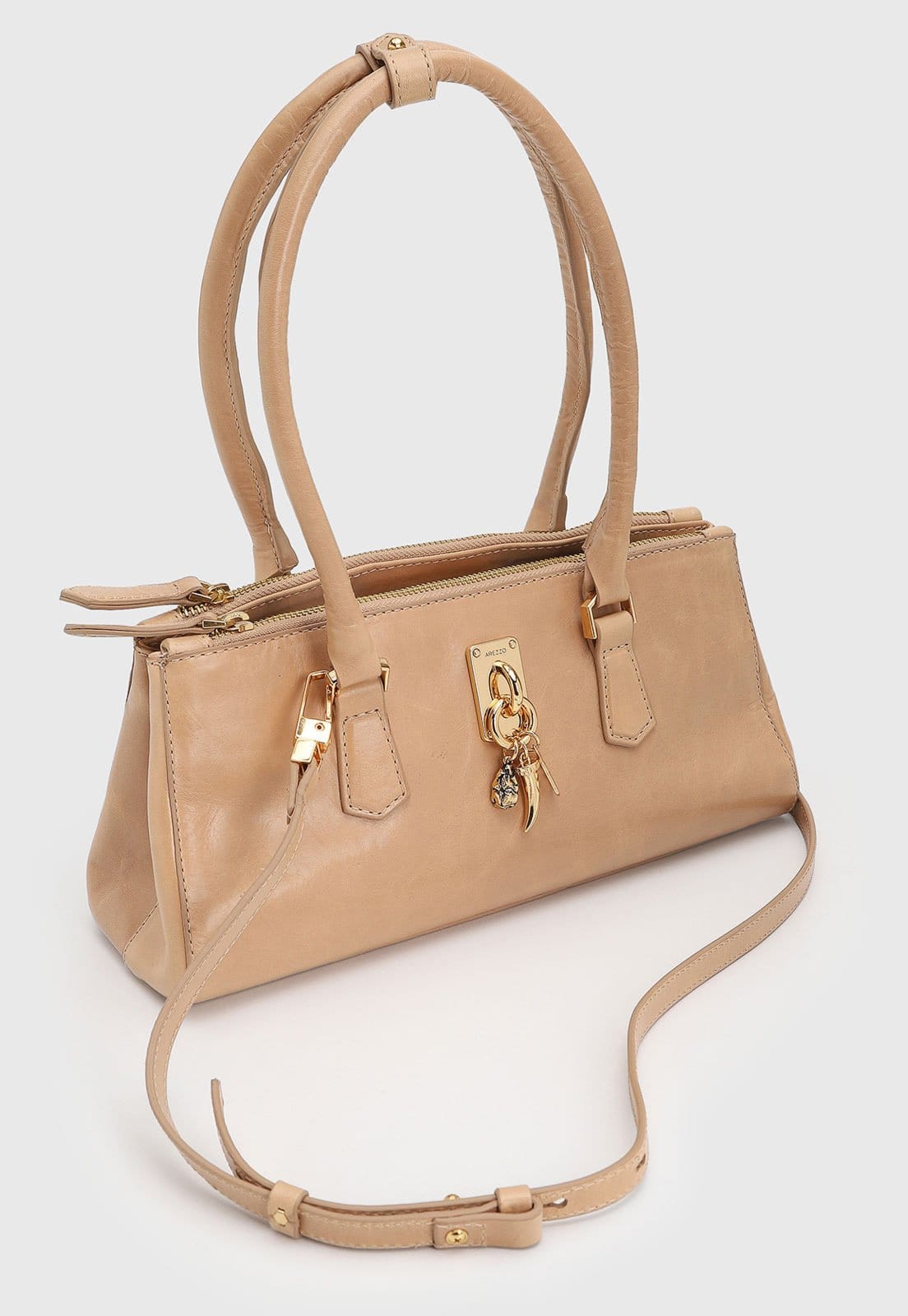 Vista 2 Bolsa Feminina Arezzo Verano Arezzo caramelo