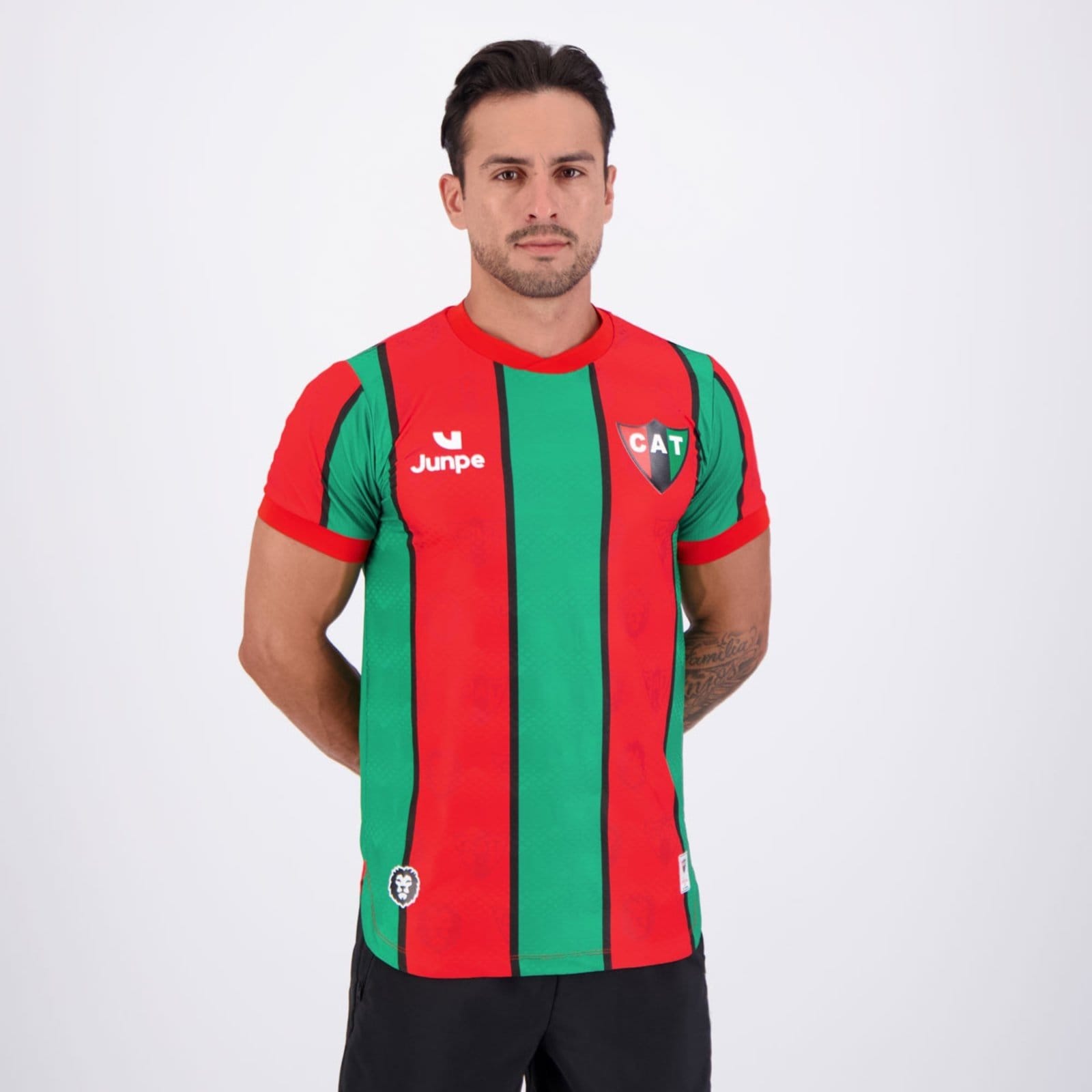 Vista 2 Camisa Junpe Taquaritinga I 2026 Junpe Sports vermelho