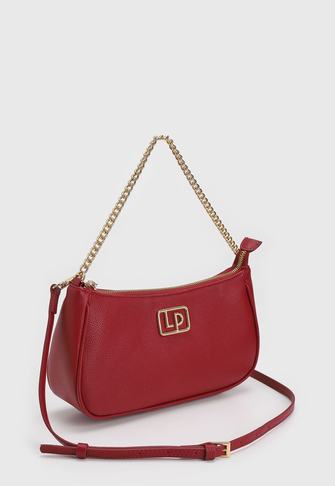 Vista 2 Bolsa Transversal Lança Perfume Alça Ajustável Vermelha Lança Perfume vermelho