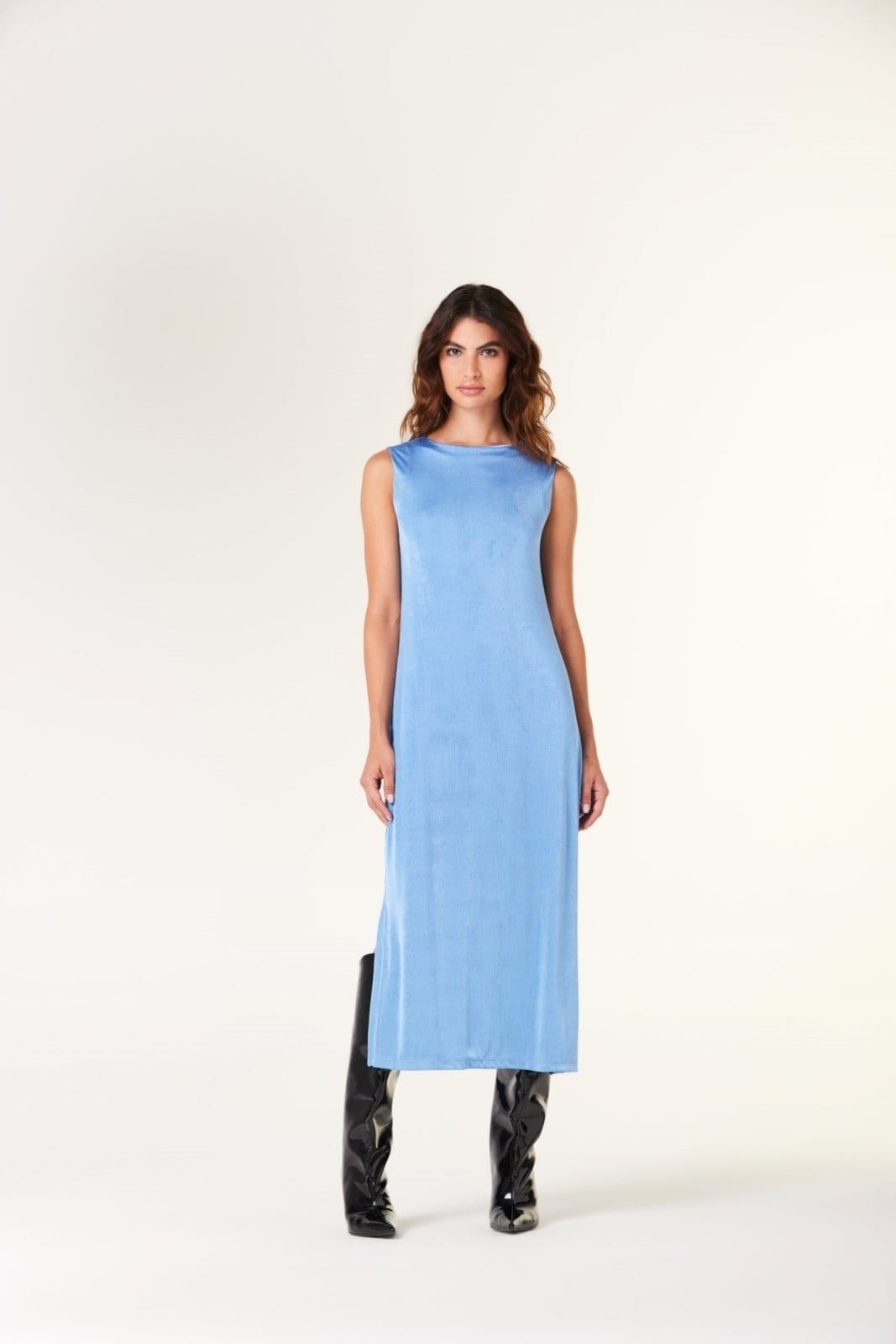 Vestido Midi Traymon Com Fendas Claro