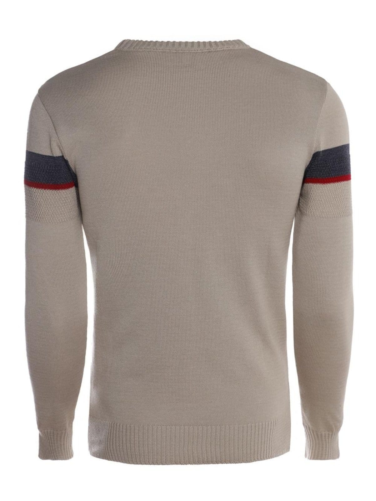 Vista 2 Suéter de Tricot Masculino AREIA DZero amarelo