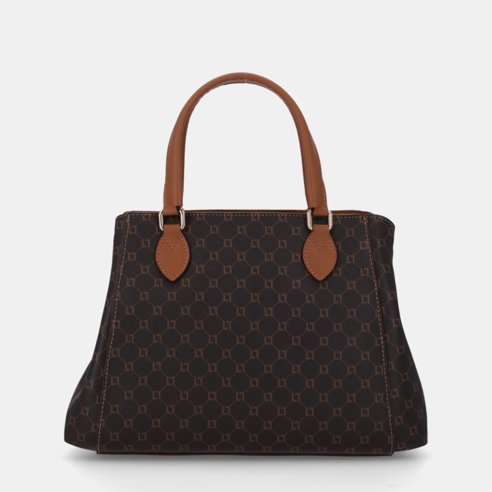 Vista 2 Bolsa Tote Média Monograma Mocca - 10001039 Luz Da Lua Marrom Luz Da Lua marrom mocca