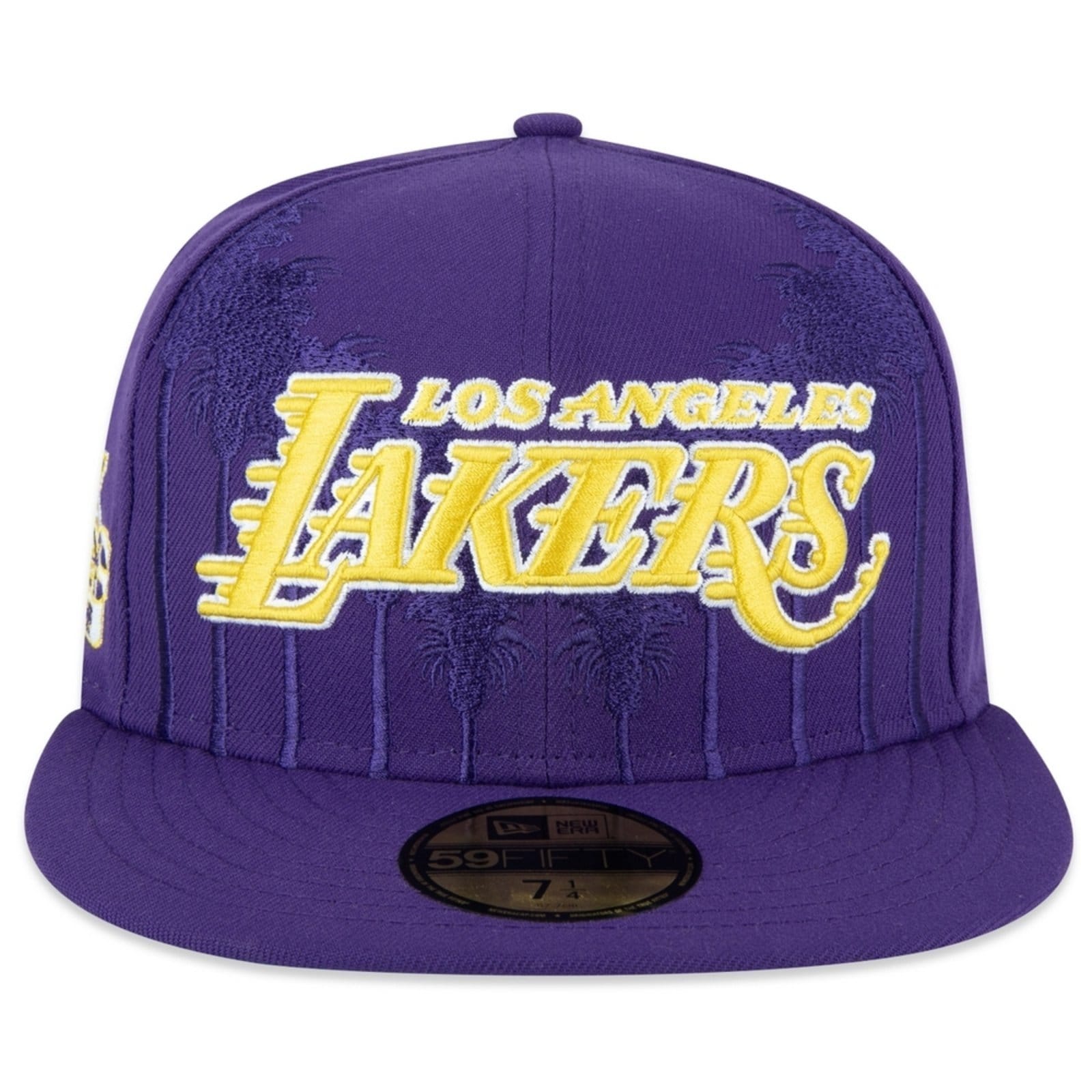 Vista 2 Boné New Era 59fifty Los Angeles Lakers Aba Reta Fitted new era roxo
