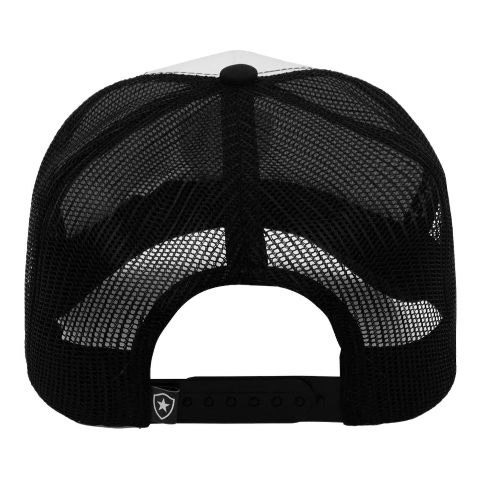 Vista 2 SuperCap Boné Oficial Do Botafogo Modelo Trucker Com Silk 3d Frontal Supercap preto