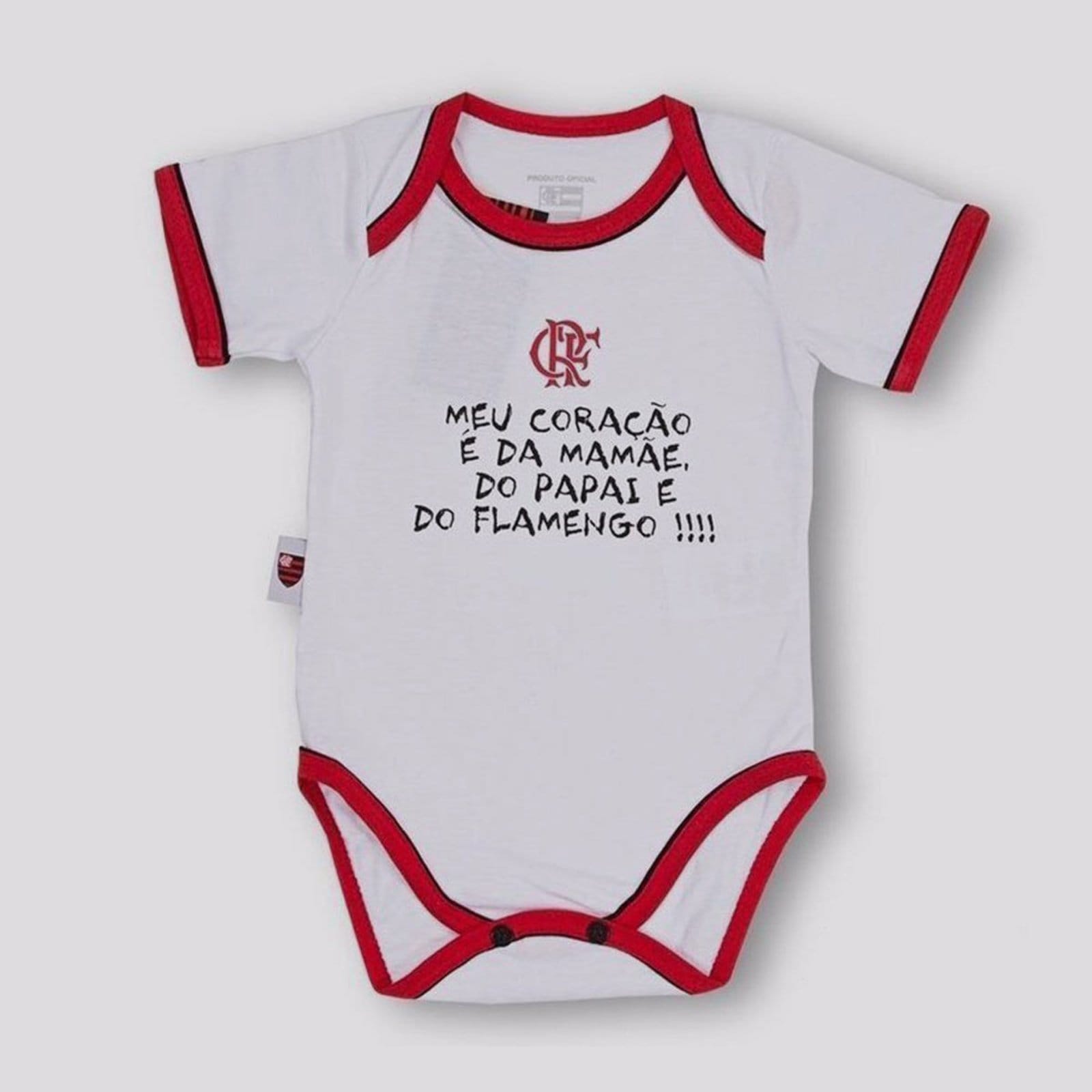 Body Flamengo Shield e Vermelho