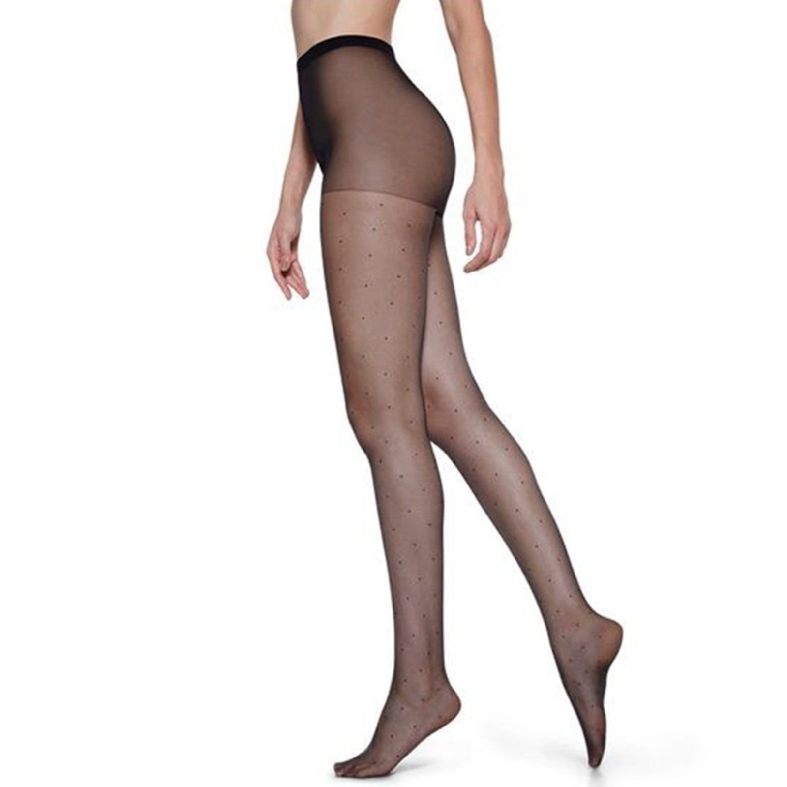 Vista principal Meia Calça Clássica Poá Loba Com Elastano Fio 15 05687 Lupo preto