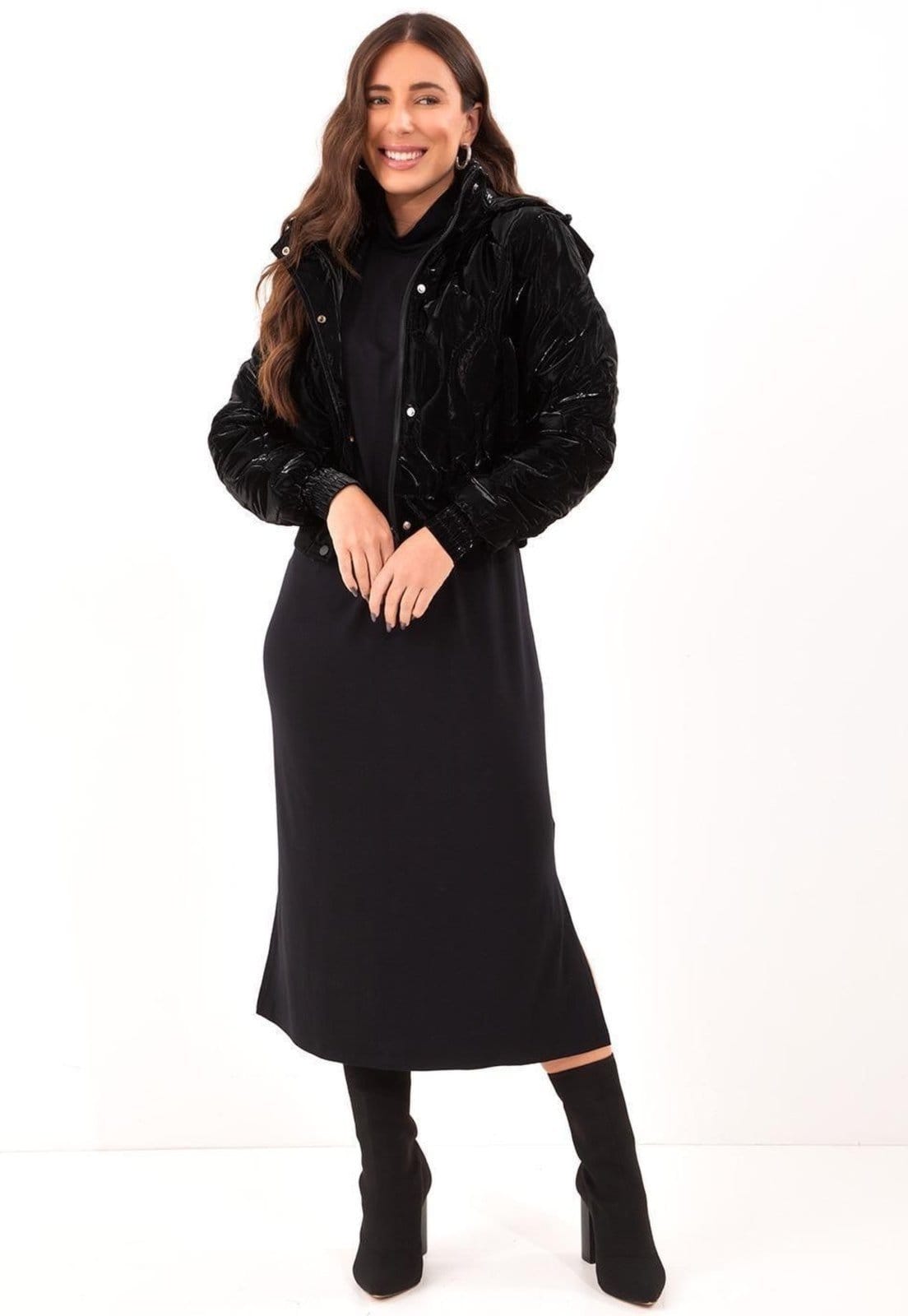 Jaqueta Puffer Em Matelassê