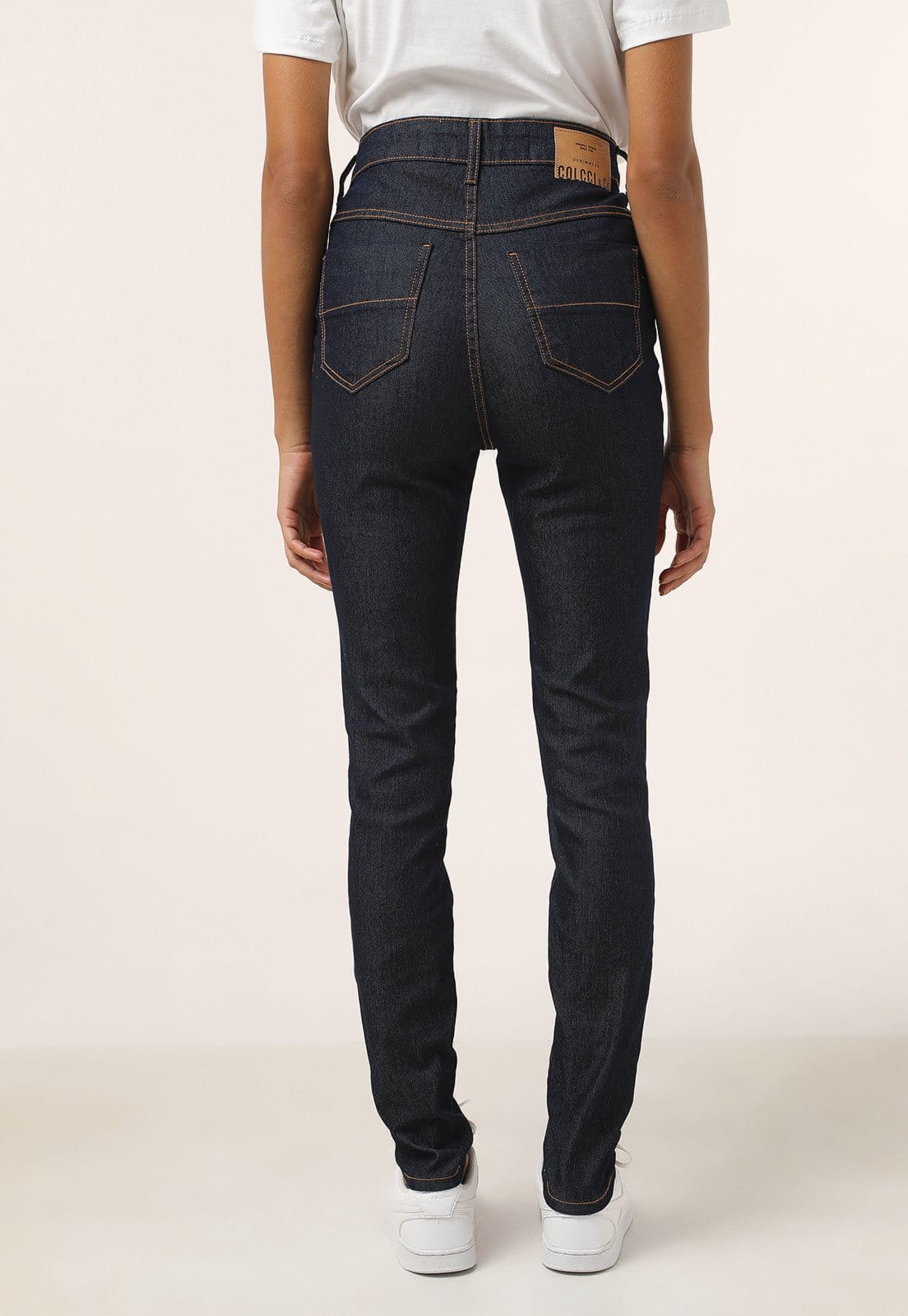 Vista 2 Calça Jeans Colcci Skinny Karen Azul-Marinho Colcci azul marinho