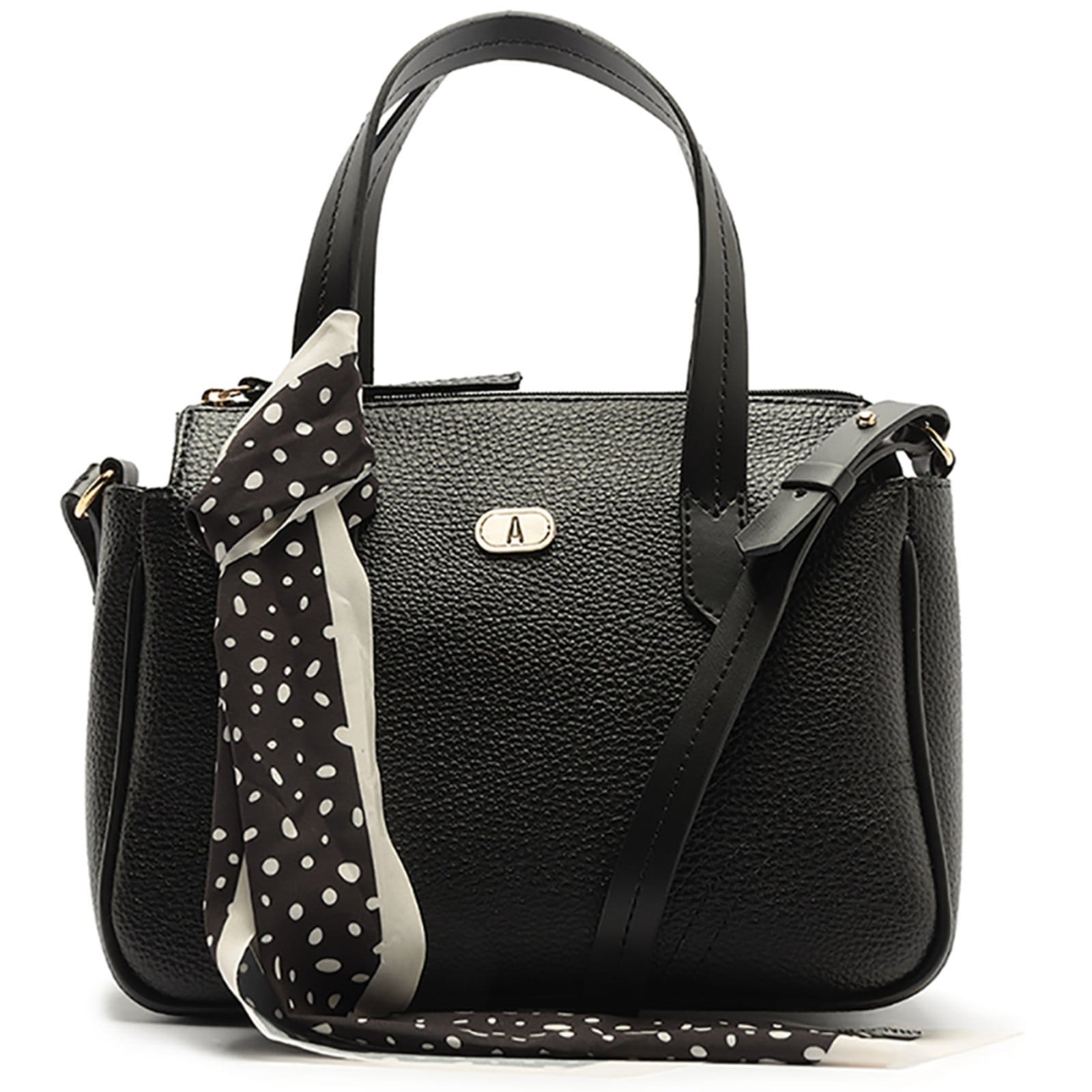 Vista principal Bolsa Tote Anacapri Lenço Feminino Anacapri preto