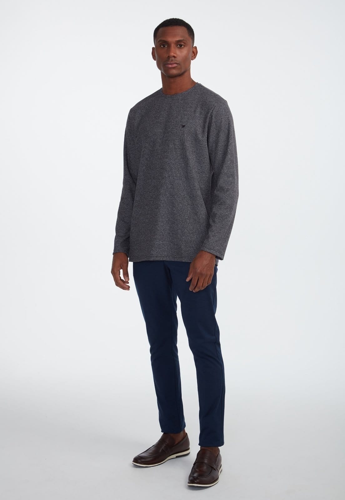 Calça Traymon Skinny Algodão Egípcio Marinho