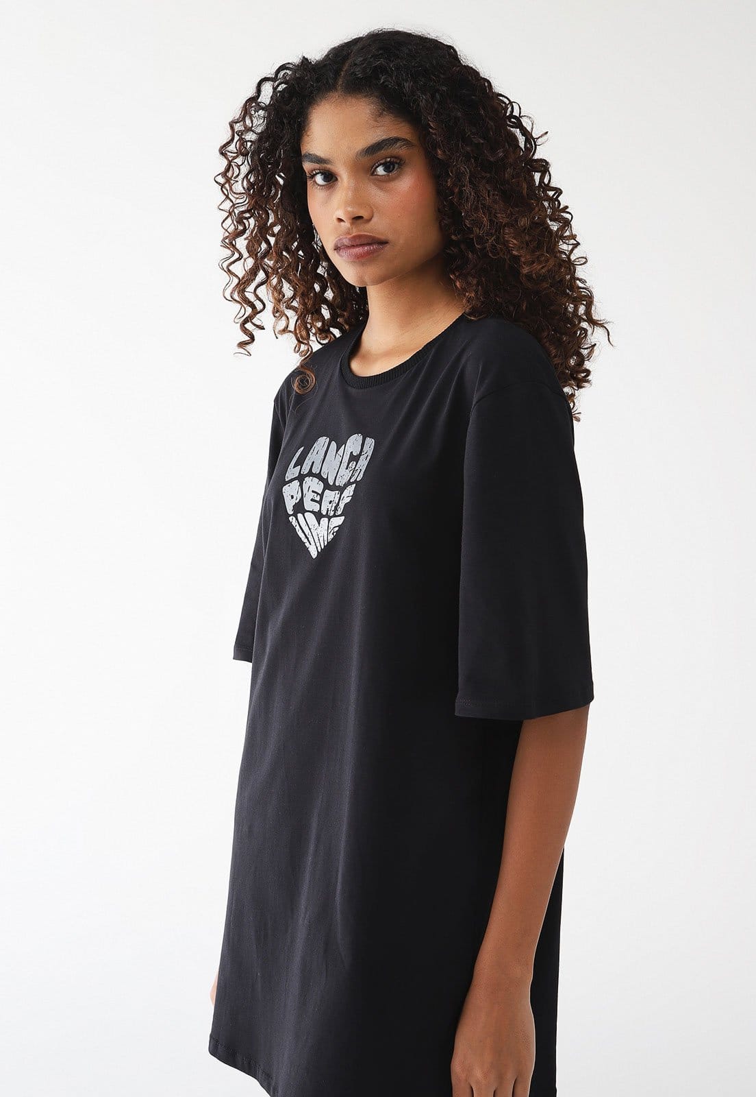 Vestido Lança Perfume Oversized Logo