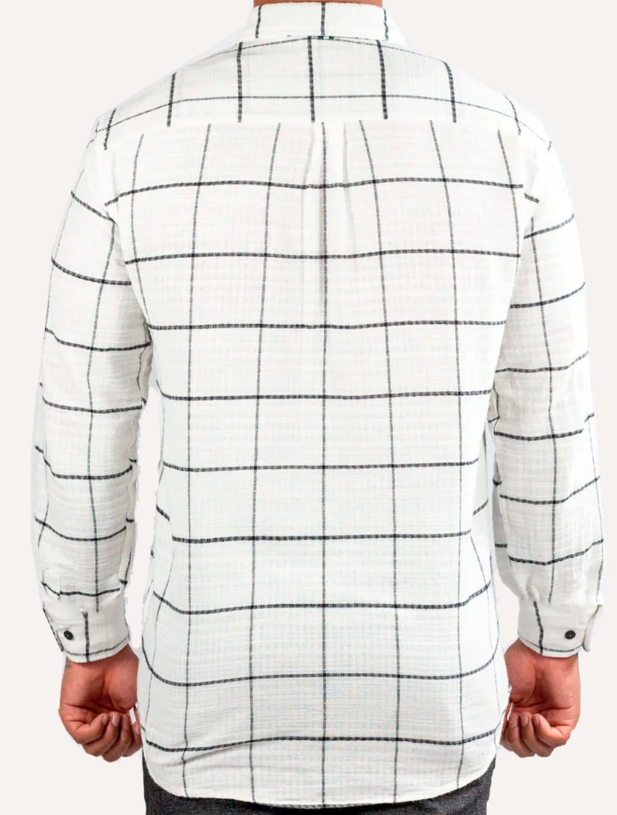 Vista 2 Camisa Reserva Masculina Xadrez Speedy Check Off-White Reserva off-white white