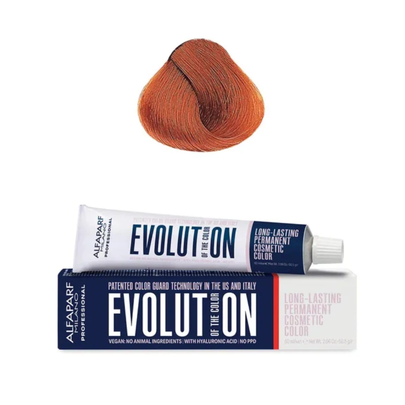 Vista principal Coloração Alfaparf Milano Evolution Of The Color 8.4 Louro Claro Cobre Alfaparf incolor