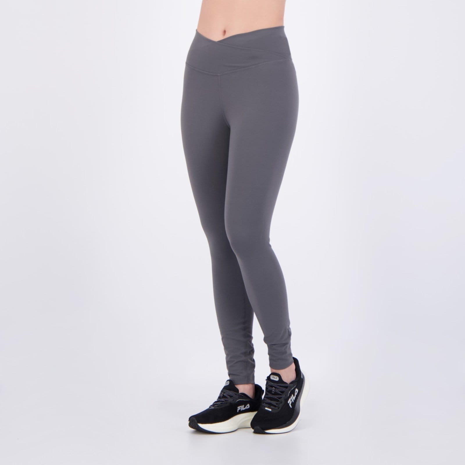 Vista 2 Calça Legging Fila Touch Gym Feminina Fila cinza