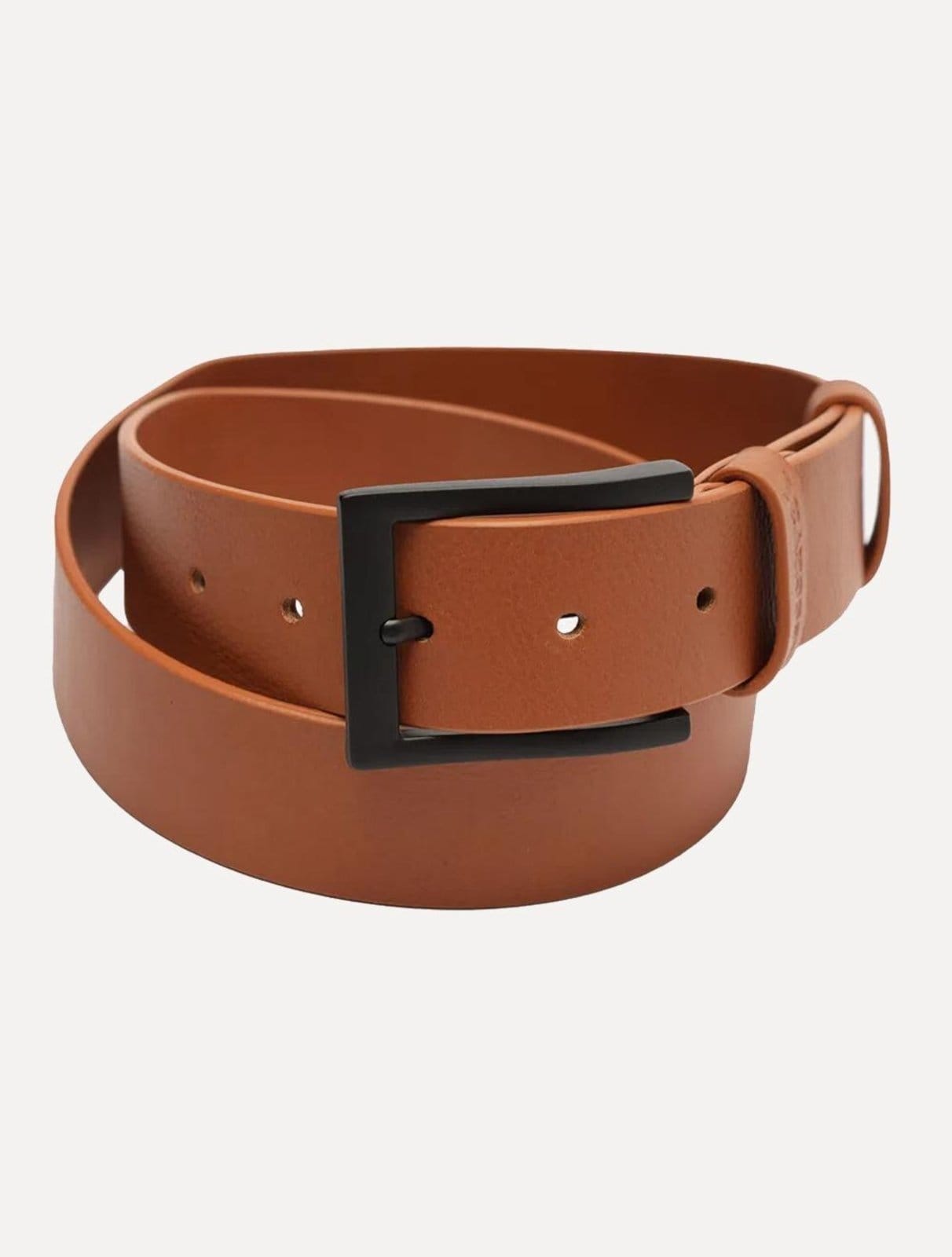 Vista 2 Cinto Reserva Masculino Couro Classic Work Terracota Reserva laranja