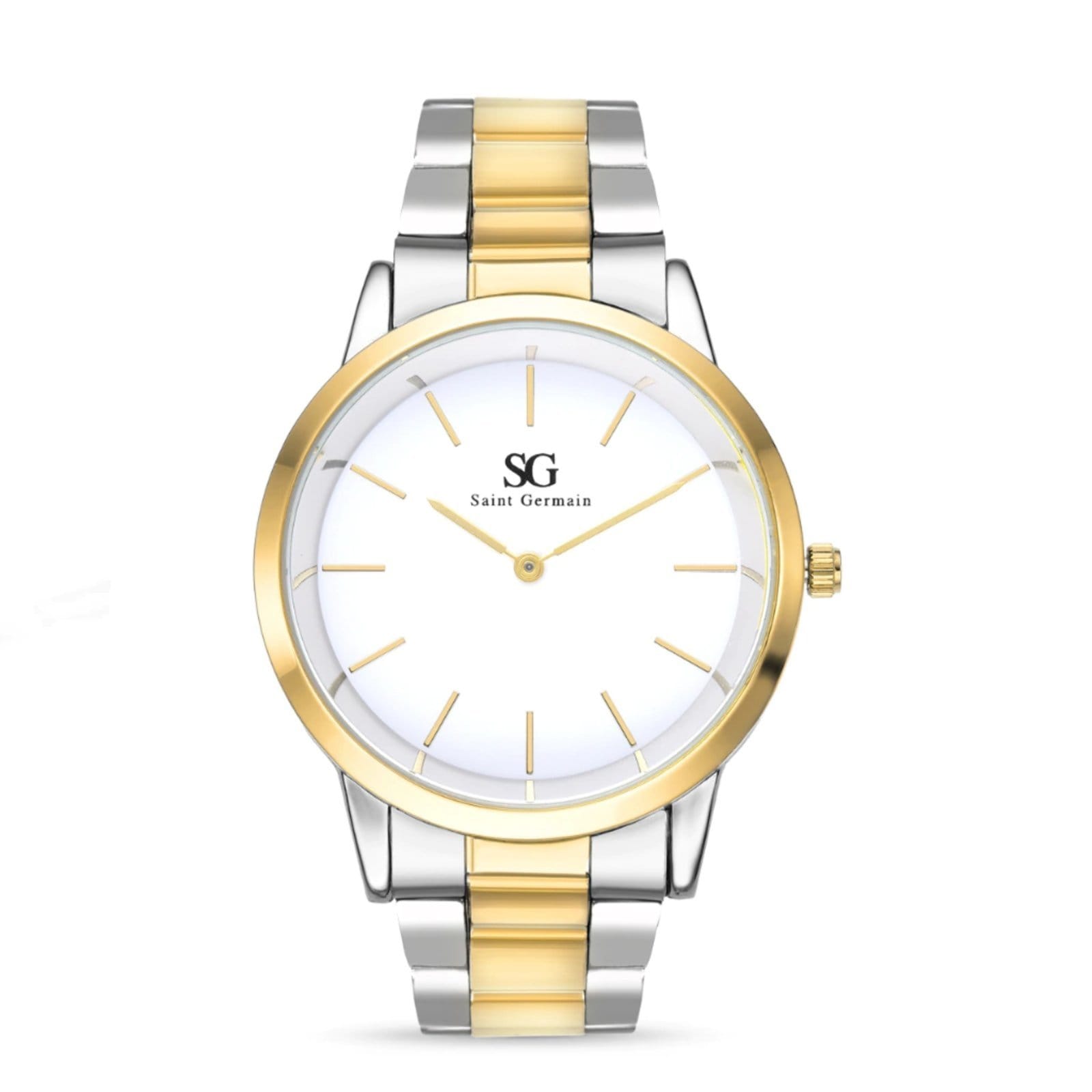 Vista principal Relógio Feminino Saint Germain Belmont Bicolor e 40mm Pulseira de Metal Saint Germain Brand dourado/prata