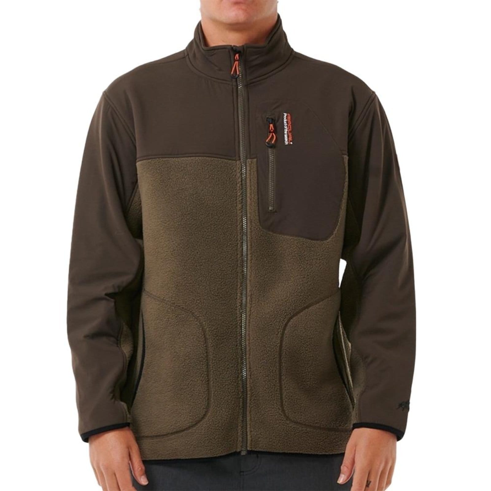 Moletom Rip Curl Aberto Anti Series Search Zip Crew W25 Rock