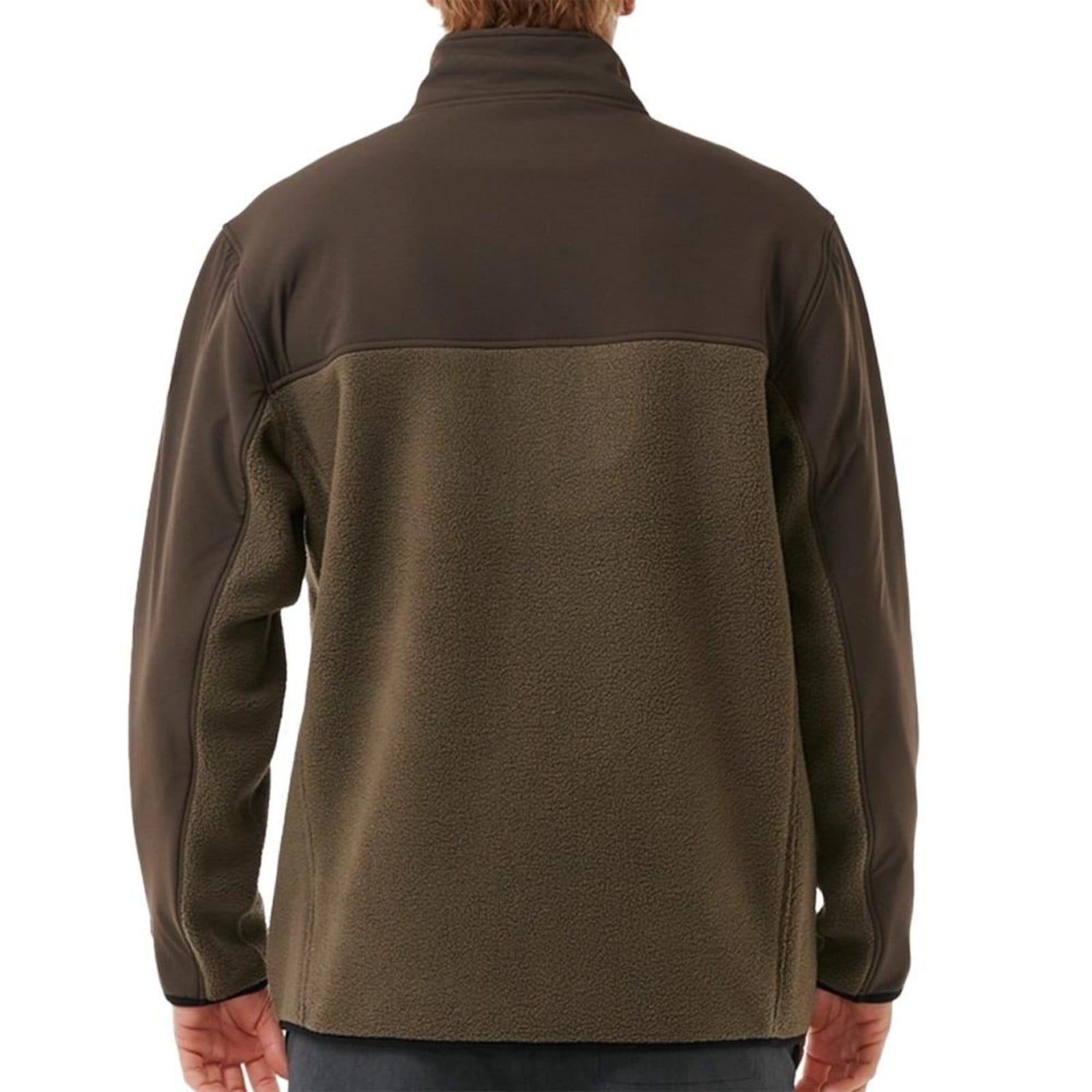 Vista 2 Moletom Rip Curl Aberto Anti Series Search Zip Crew W25 Rock Rip Curl marrom