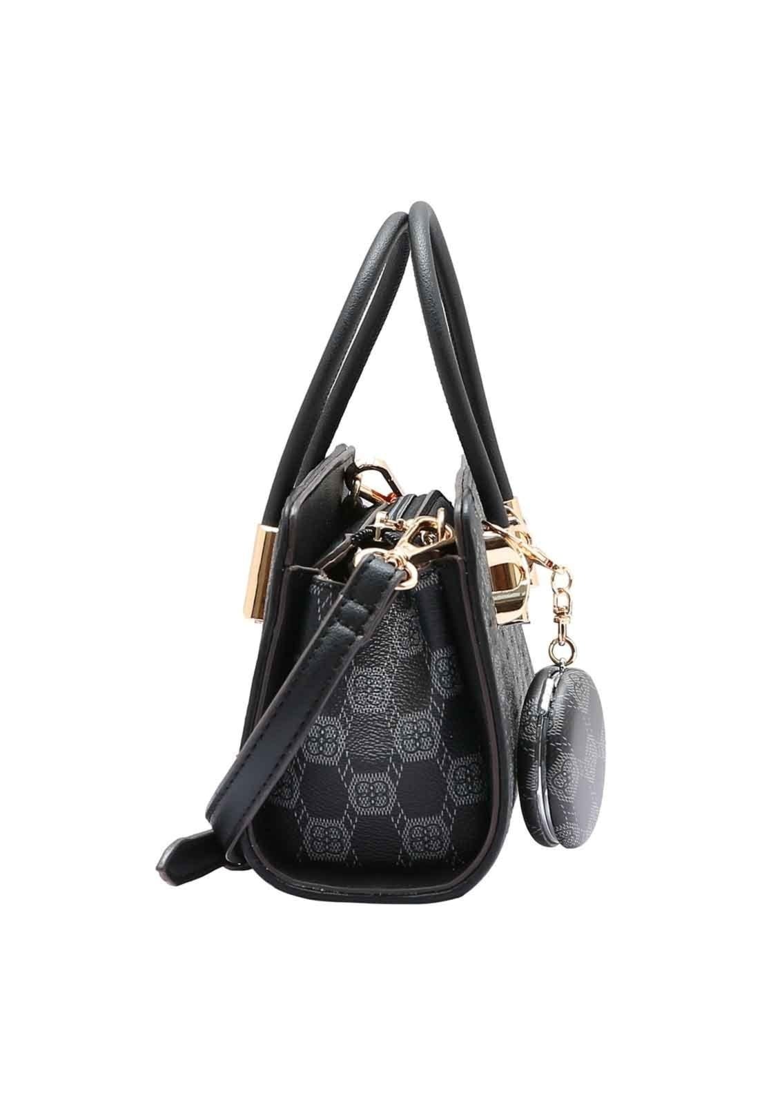 Vista 2 Bolsa Feminina Chenson Original New Cristal Mão 3485031 Chenson preto