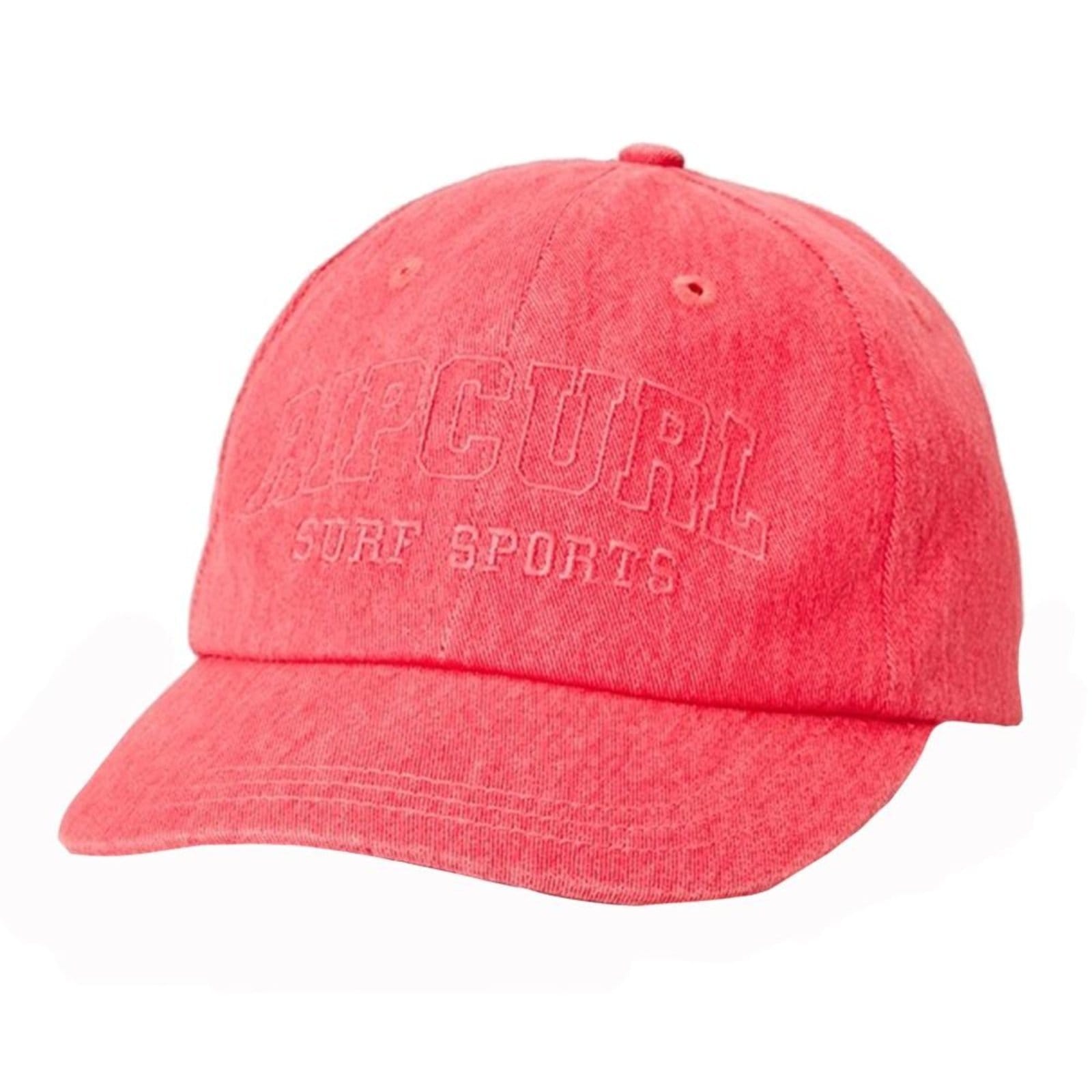 Vista principal Boné Rip Curl Aba Curva Mixed Pigment SM26 Watermelon Rip Curl vermelho