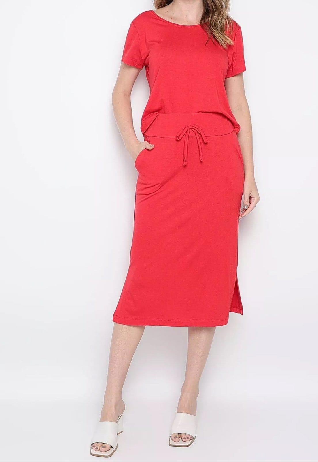 Conjunto Maria Paes Saia e Blusa