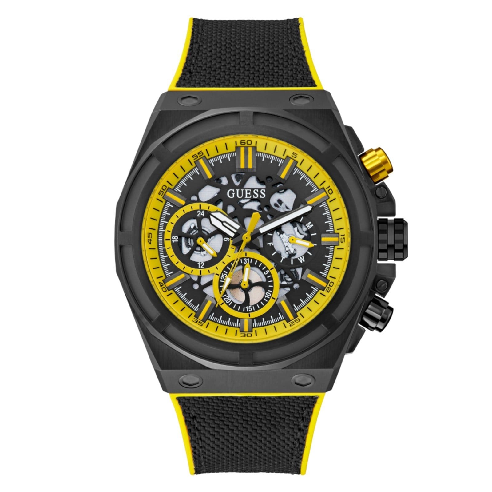 Relógio Guess Masculino Multifunção Silicone e Nylon