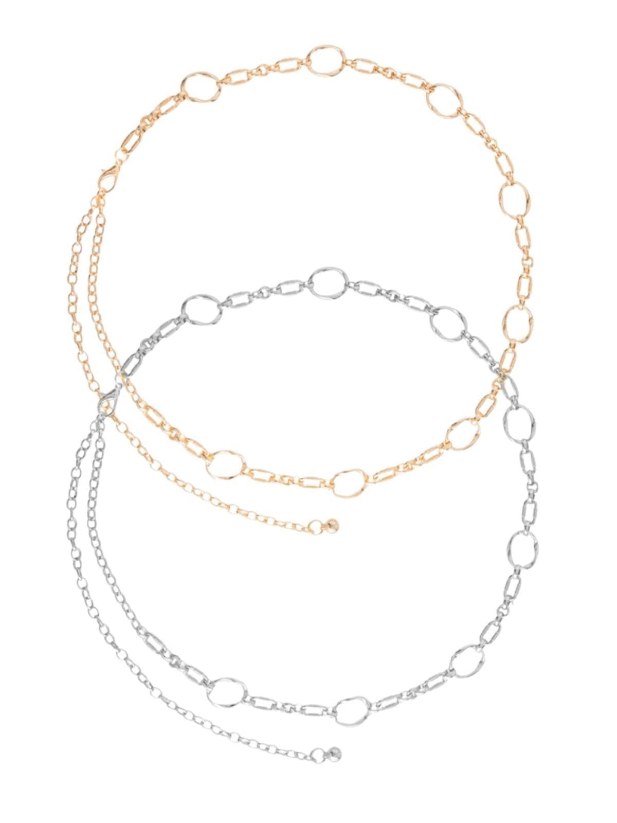 Cinto Via Lessa Goya Corrente Elos Prateado