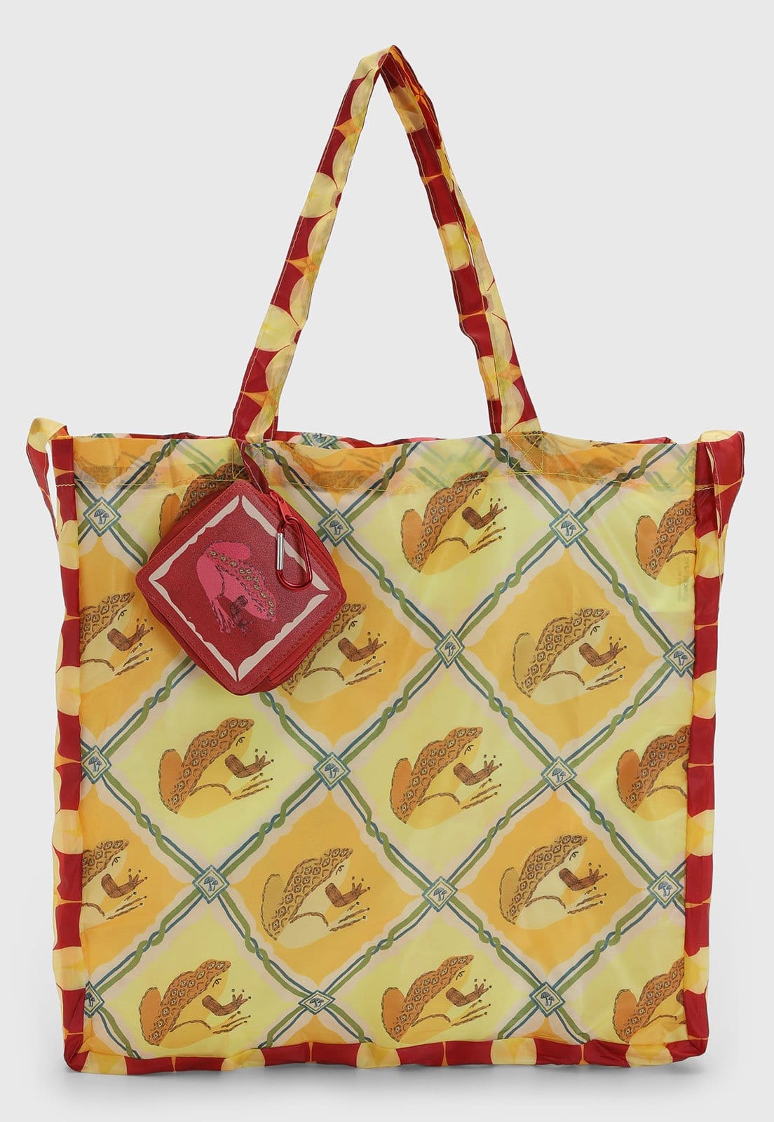 Vista principal Bolsa Feminina FARM Me Leva Sapinho Amarela FARM amarelo