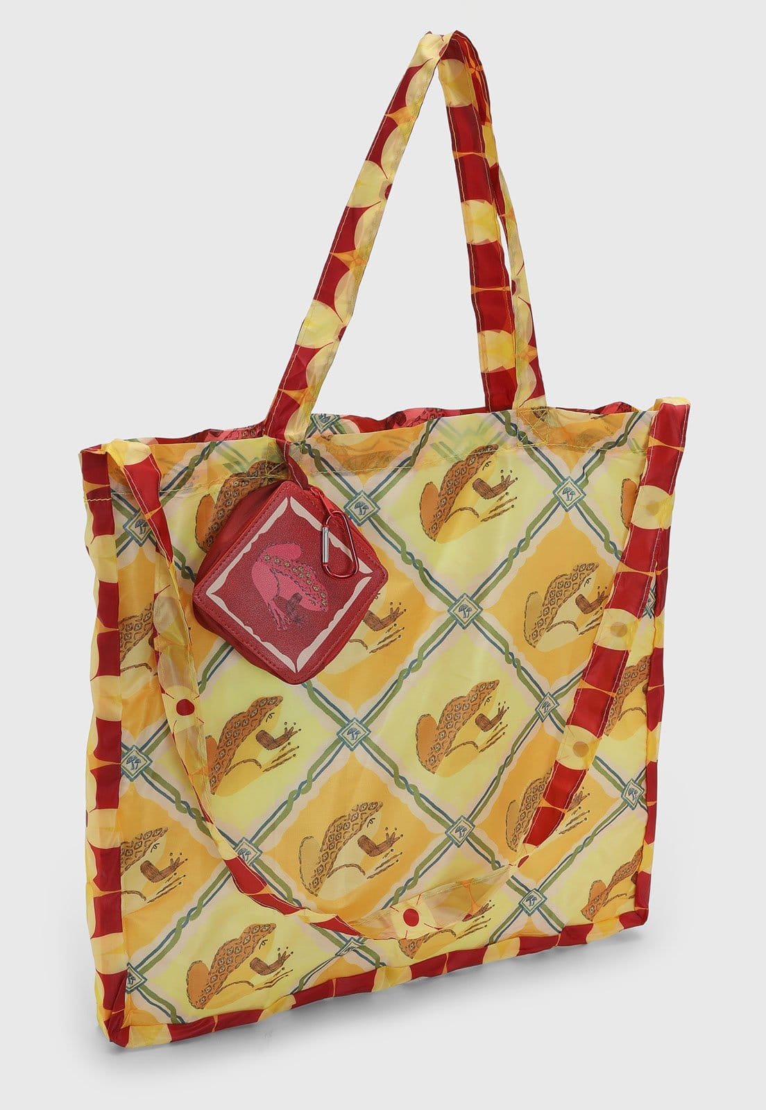 Vista 2 Bolsa Feminina FARM Me Leva Sapinho Amarela FARM amarelo