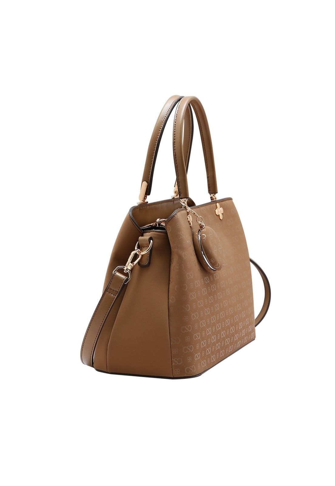 Vista 2 Bolsa Feminina Chenson Relevo Monograma Mão 3485431 Chenson preto