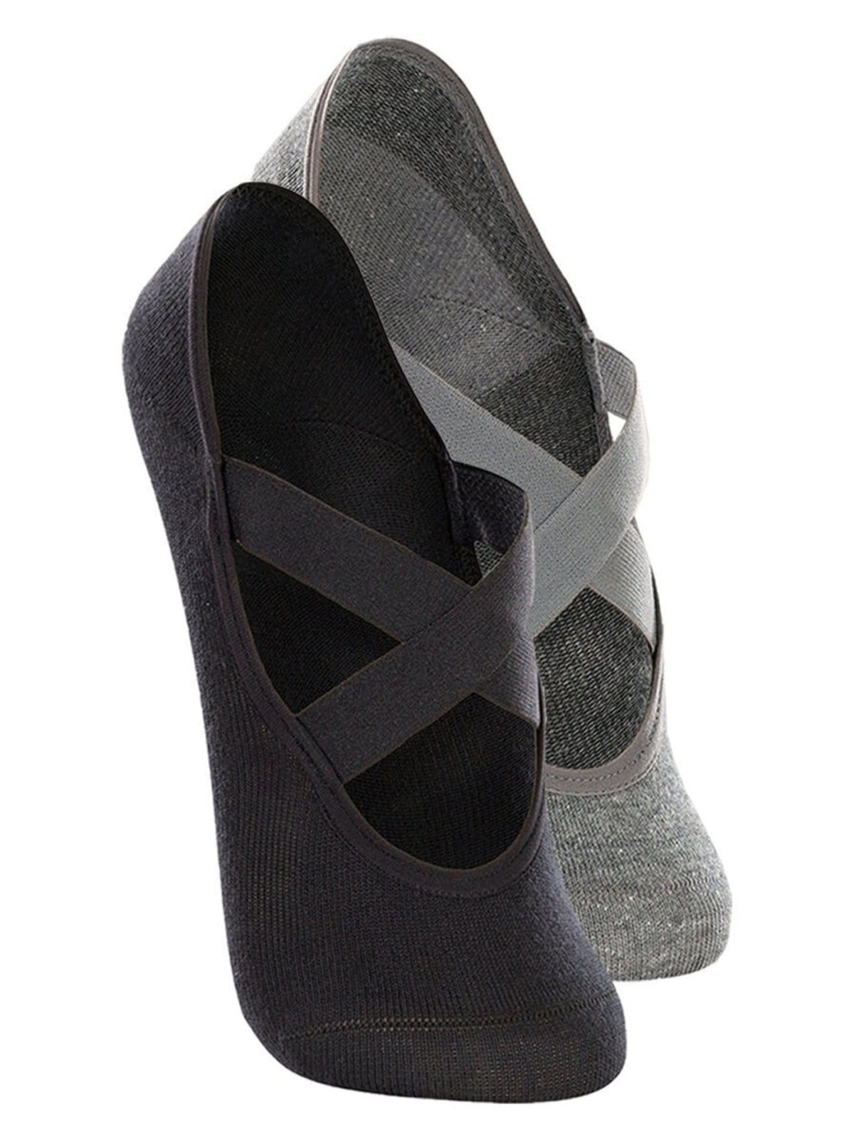 Kit 2 Pares de Sapatilhas Antiderrapante Pilates Lupo